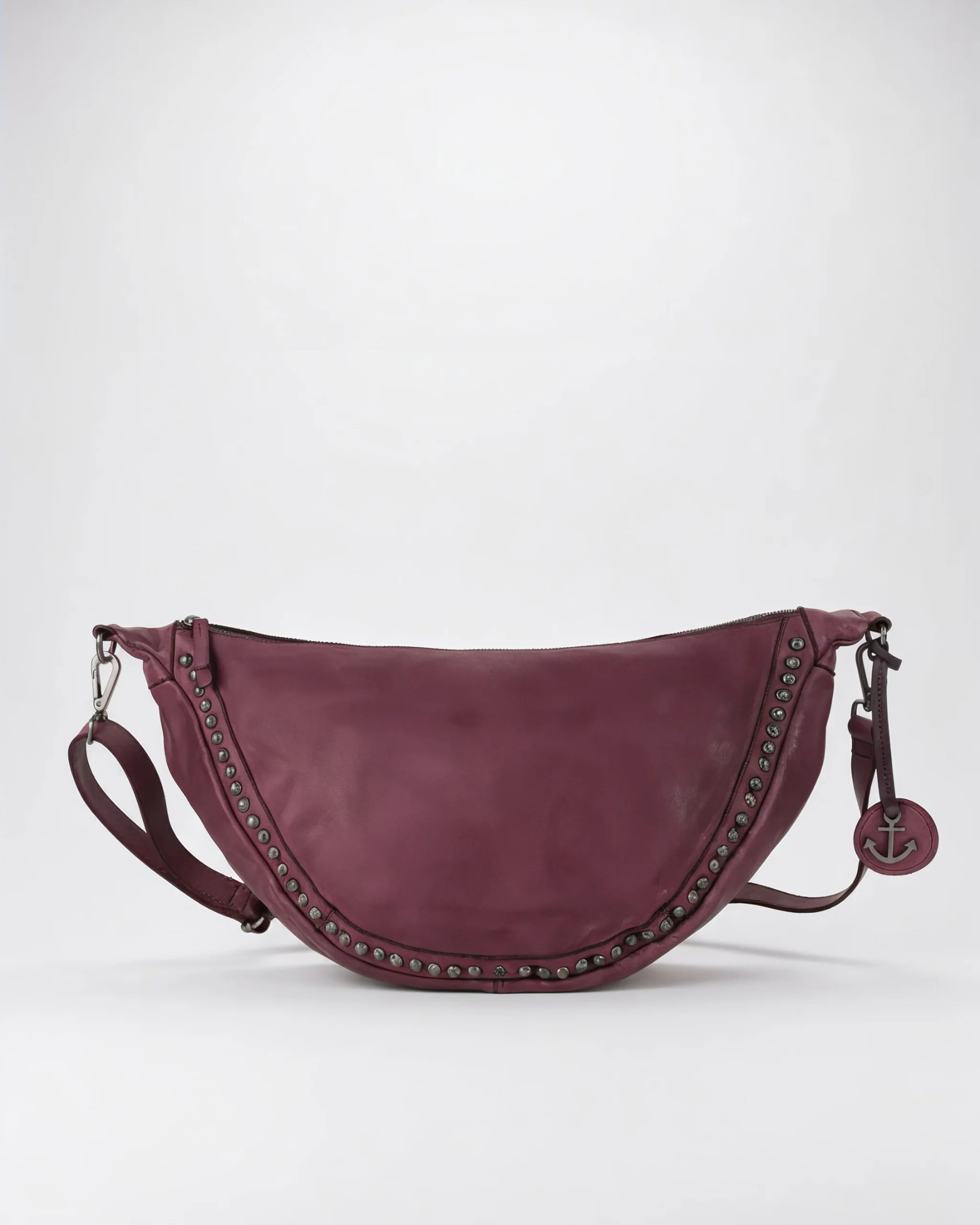 harbour-2nd-anchorlove-junis-moonbag-leder-ash-mit-nieten image 3