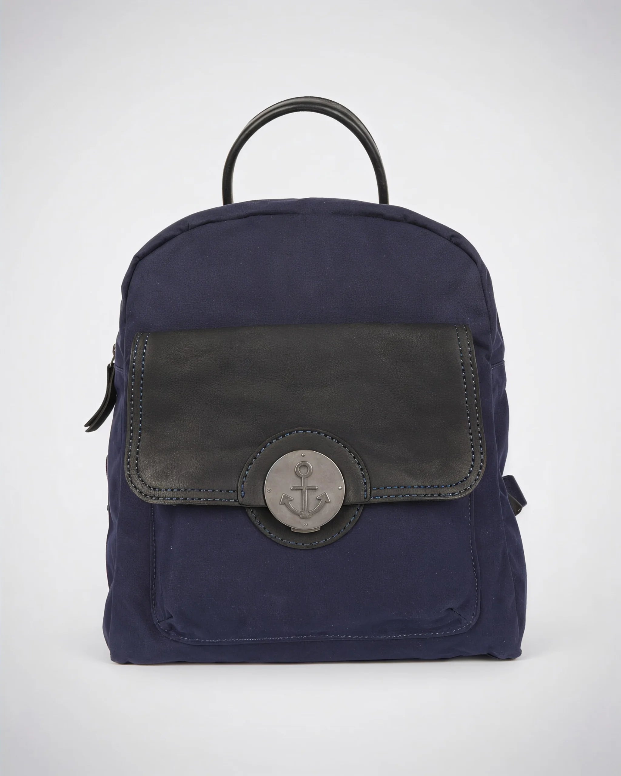 harbour-2nd-cecilia-rucksack-khaki-canvas-leder-tablet image 2