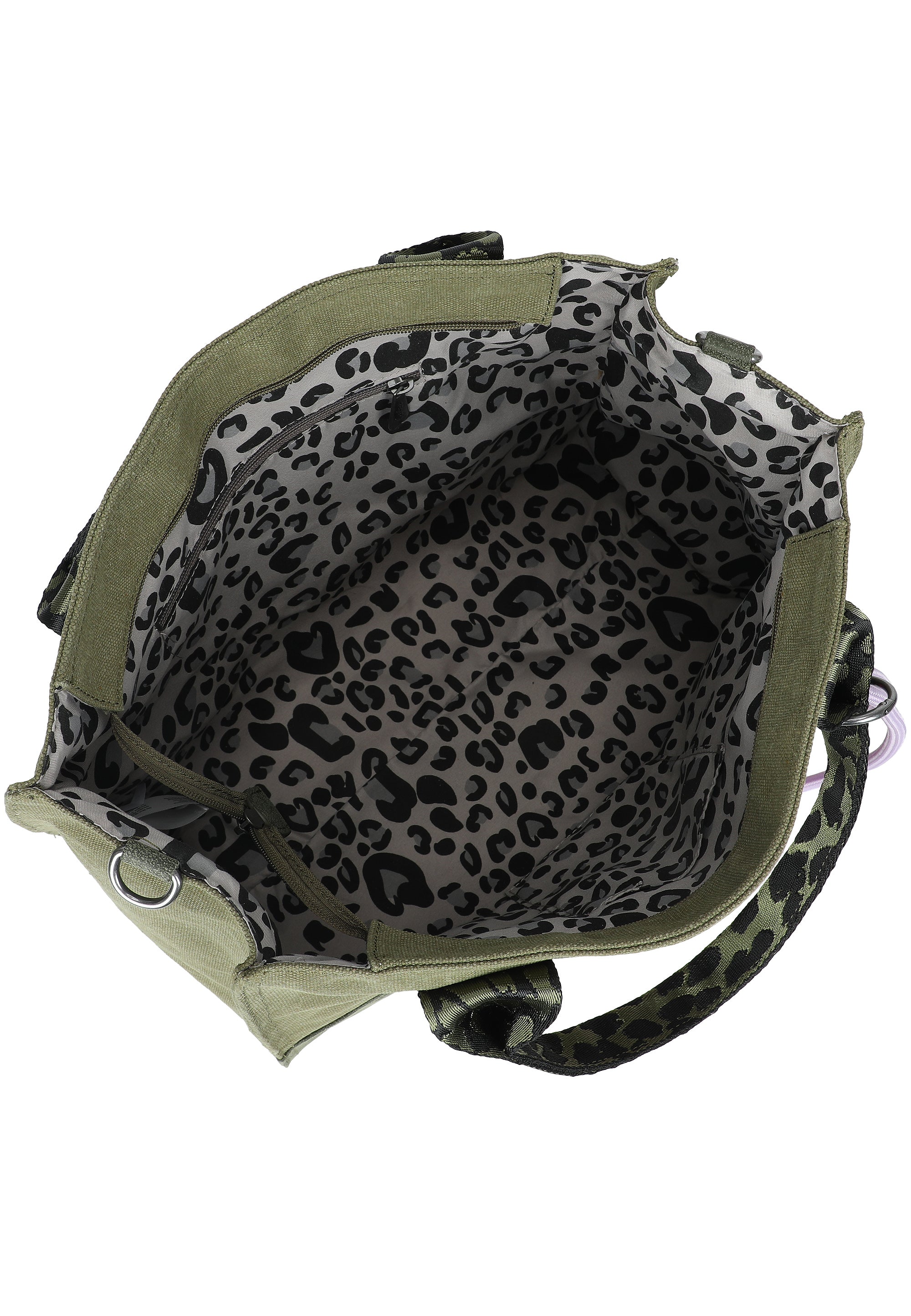 fritzi-aus-preu-en-tote-bag-limited-happy-leo-shopper-olive-vegan image 6