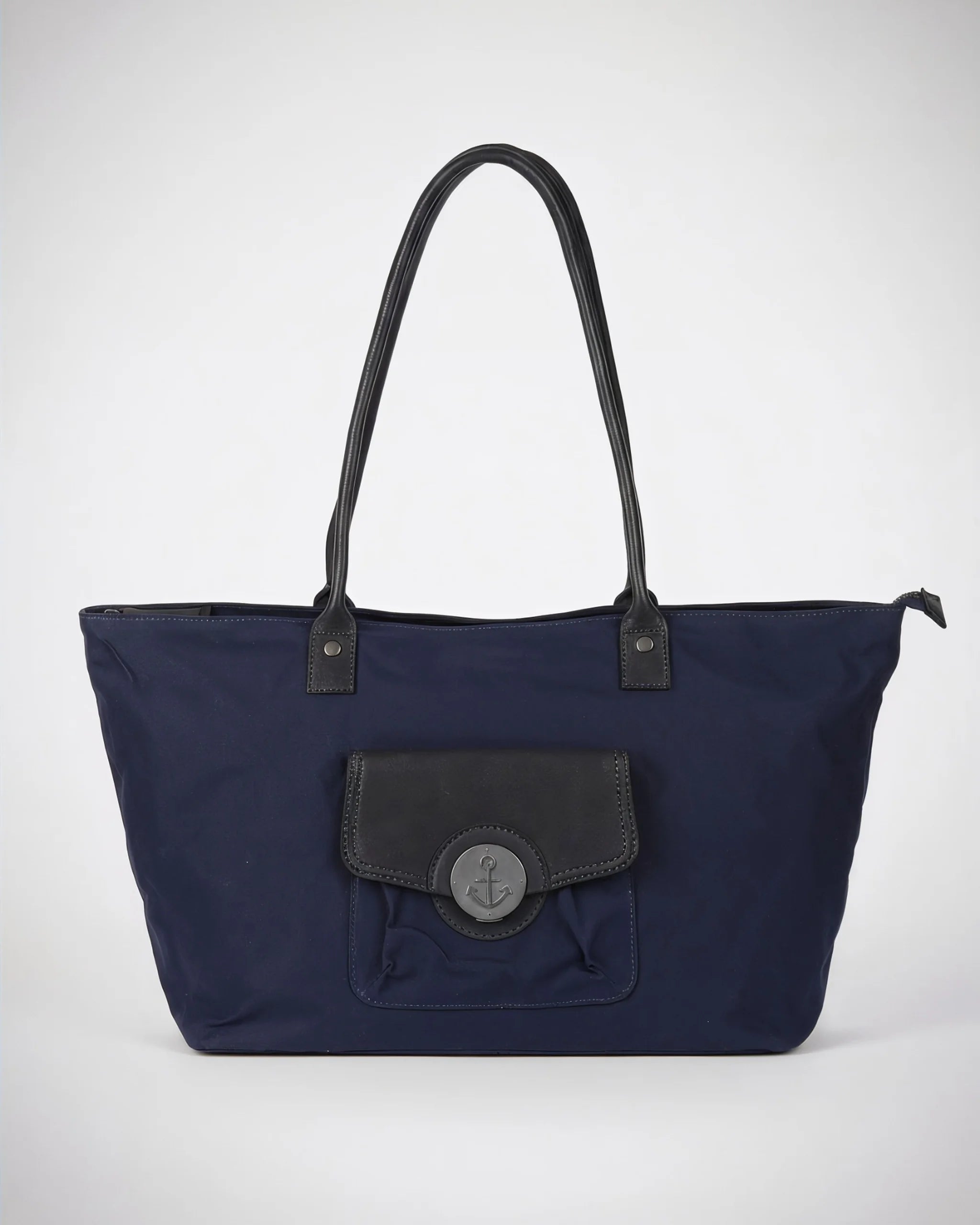 harbour-2nd-anchorlove-kisha-shopper-khaki-cognac-canvas image 2