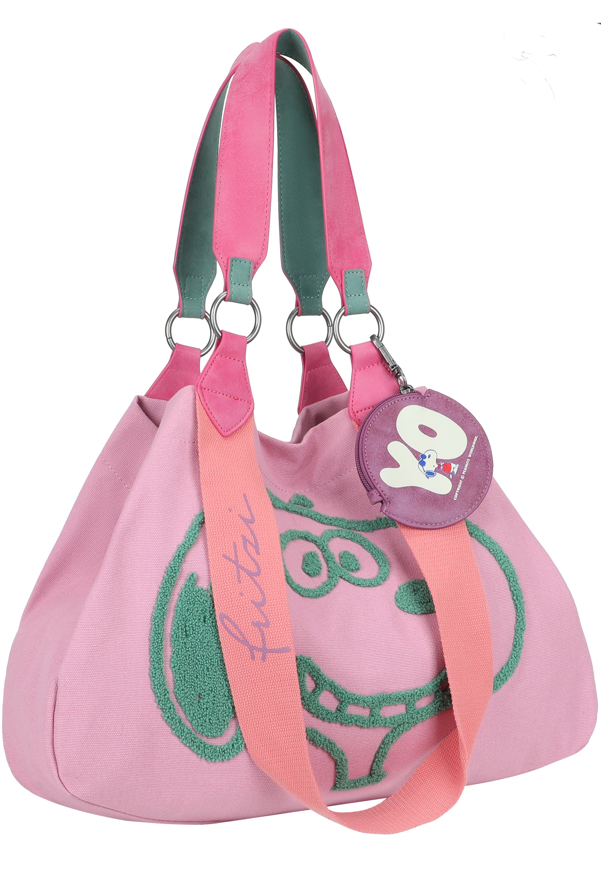 peanuts-x-fritzi-izzy-medium-smile-flocked-shopper-canvas image 7
