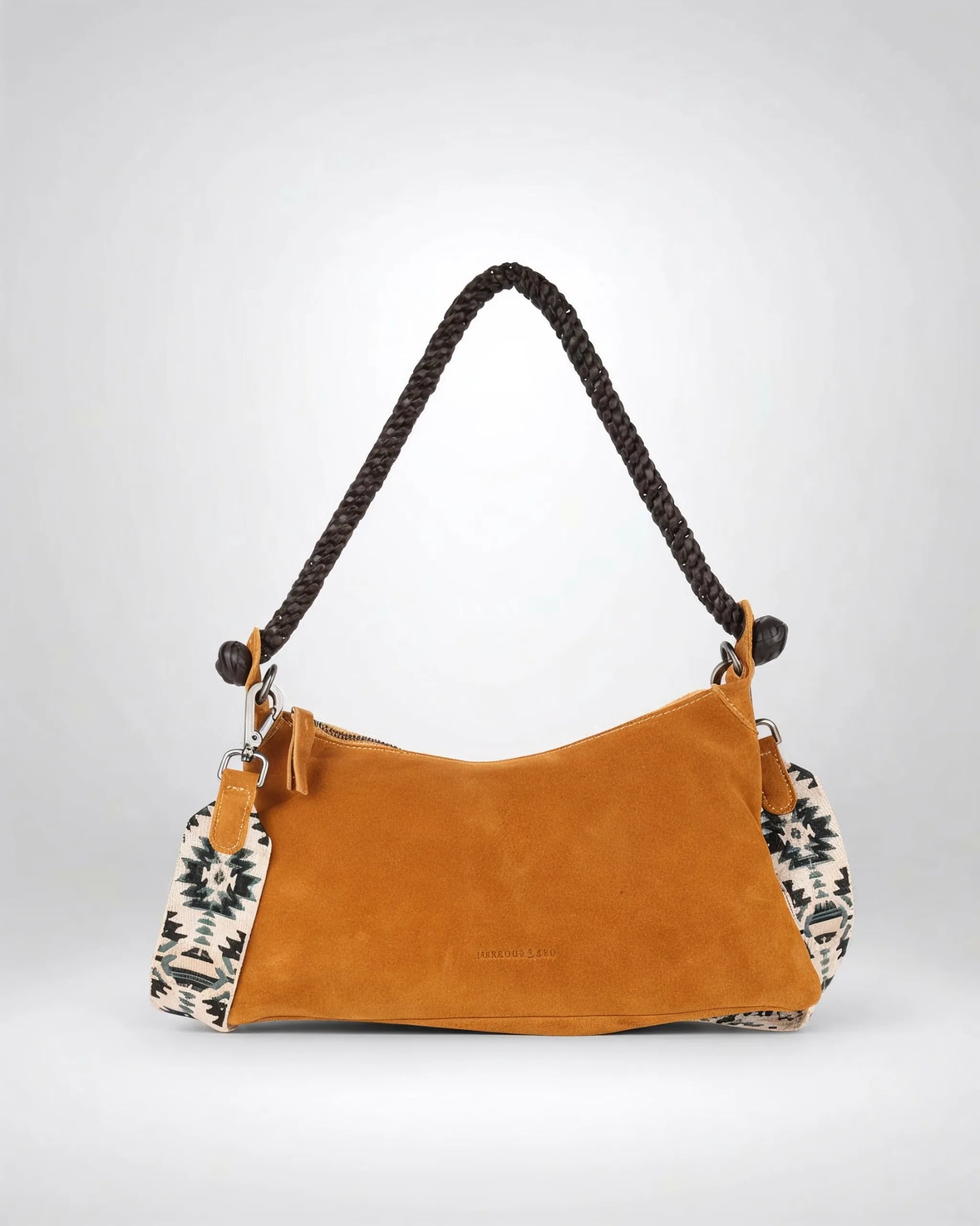 harbour-2nd-anchorlove-corey-handtasche-mustard-velourleder image 1