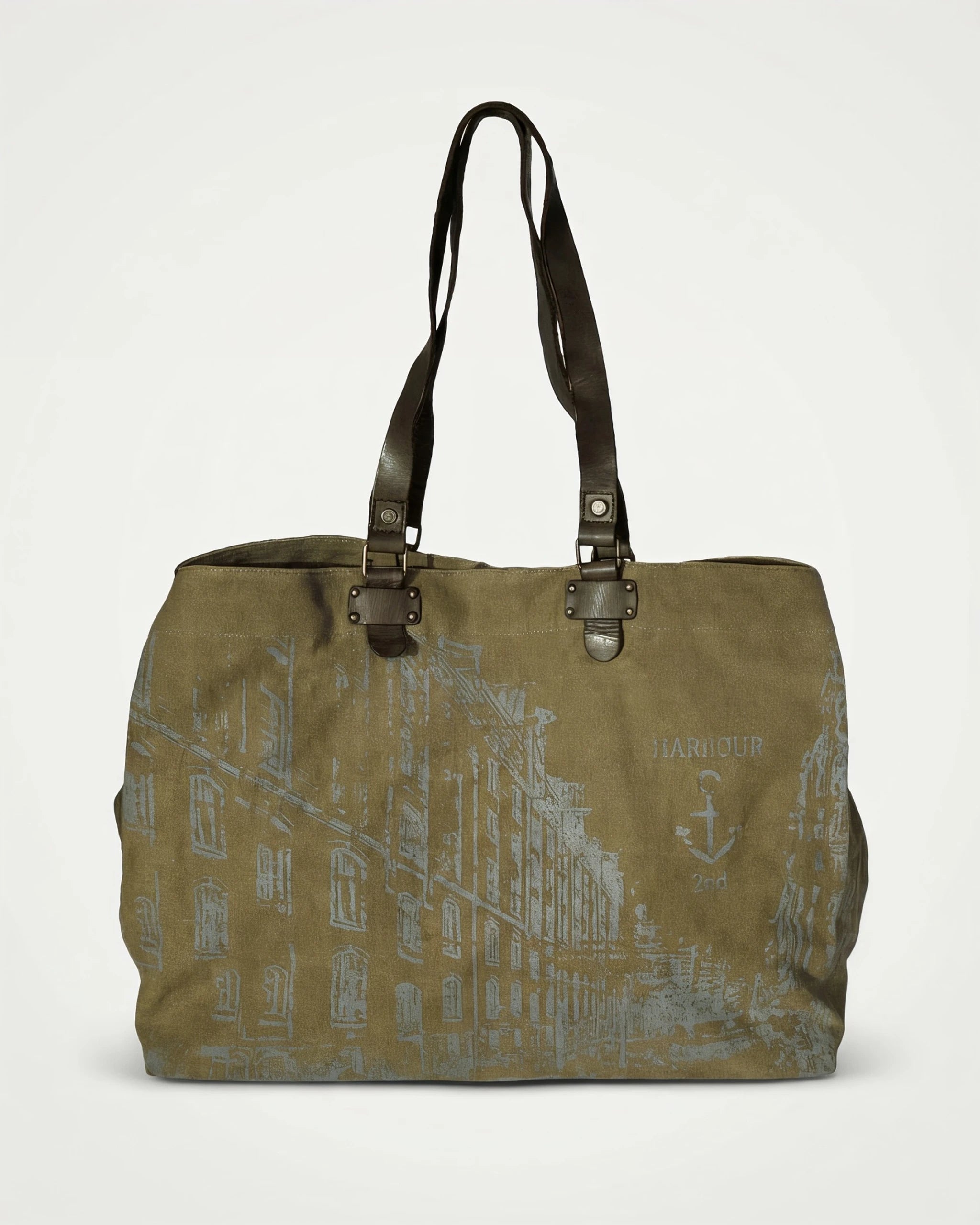 harbour-2nd-anchorlove-isebek-reisetasche-ash-canvas-look image 2