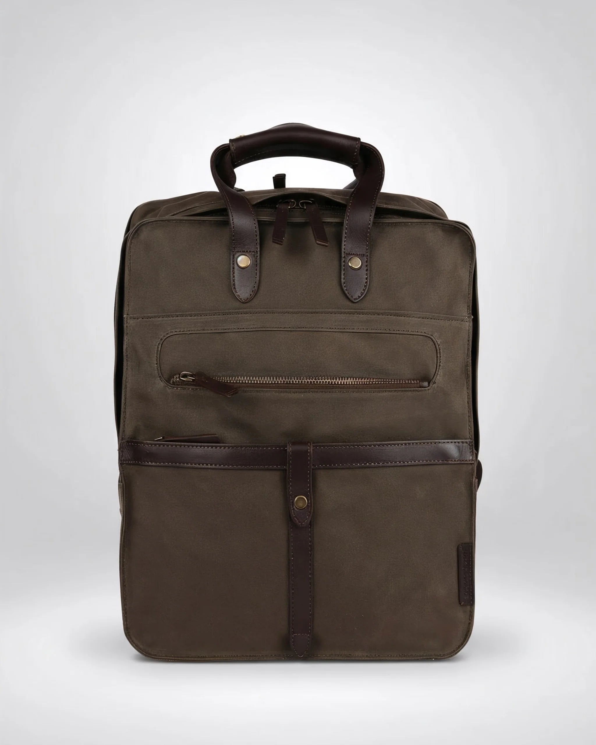 harbour-2nd-anchorlove-francis-rucksack-olive-brown-mit-laptopfach image 1