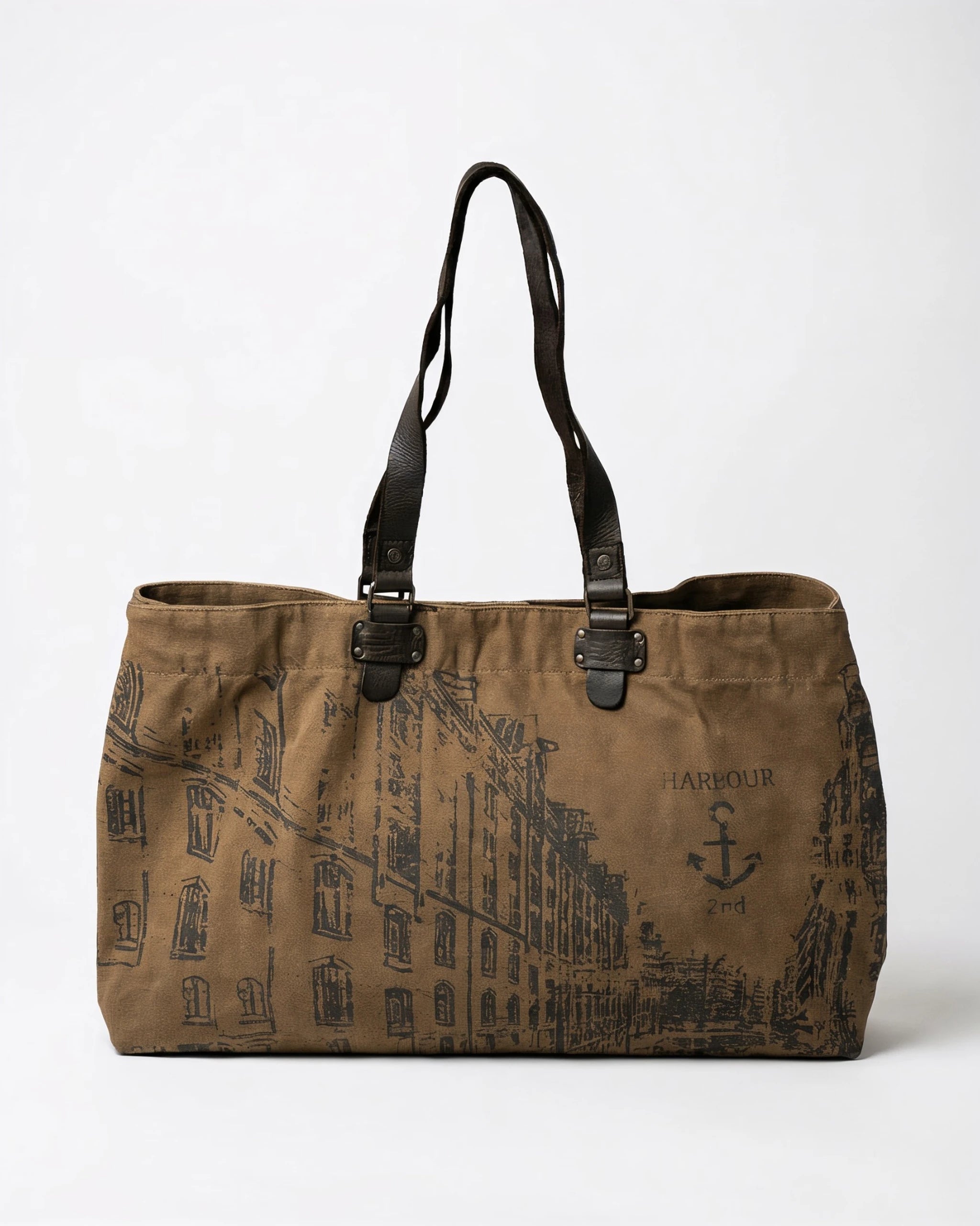 harbour-2nd-anchorlove-isebek-reisetasche-ash-canvas-look image 3