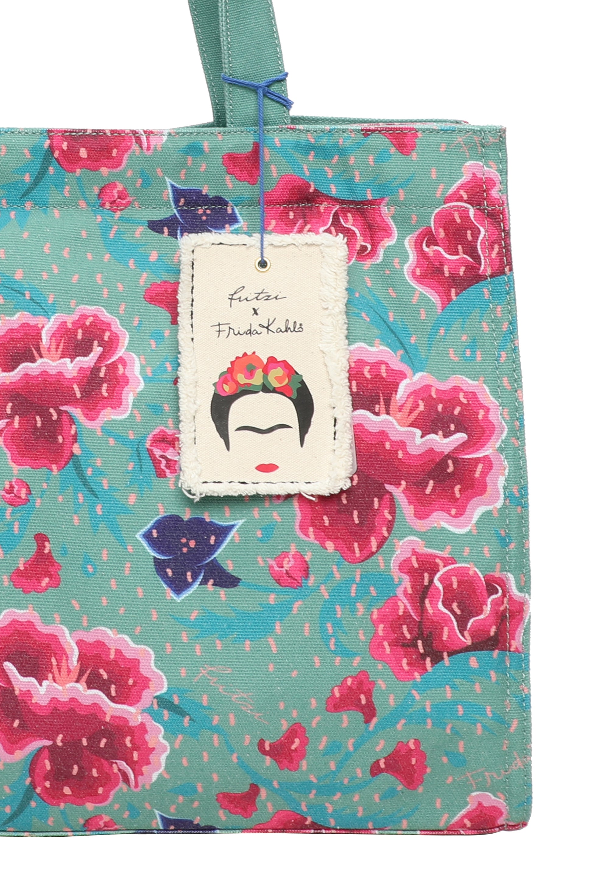 fritzi-easy01-limited-flower-shopper-canvas-frida-kahlo image 7