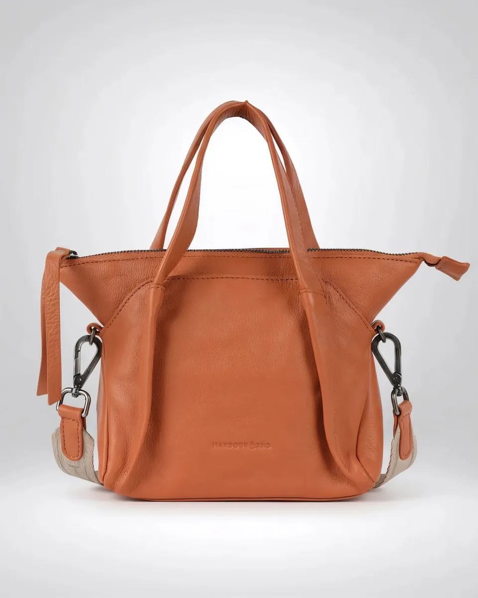 harbour-2nd-thea-handtasche-sand-leder-kompakt-handyfach image 1
