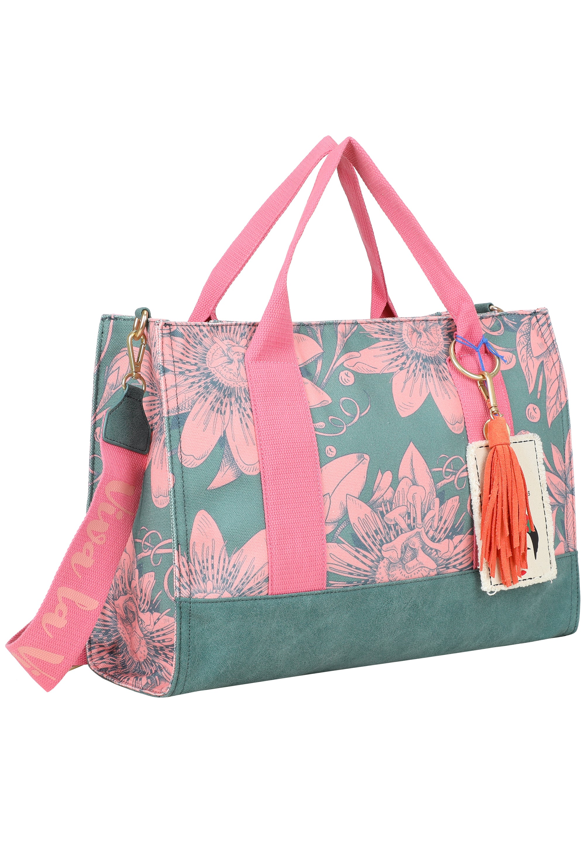 fritzi-frida-kahlo-tote-bag-limited-bloom-shopper-green-canvas image 8