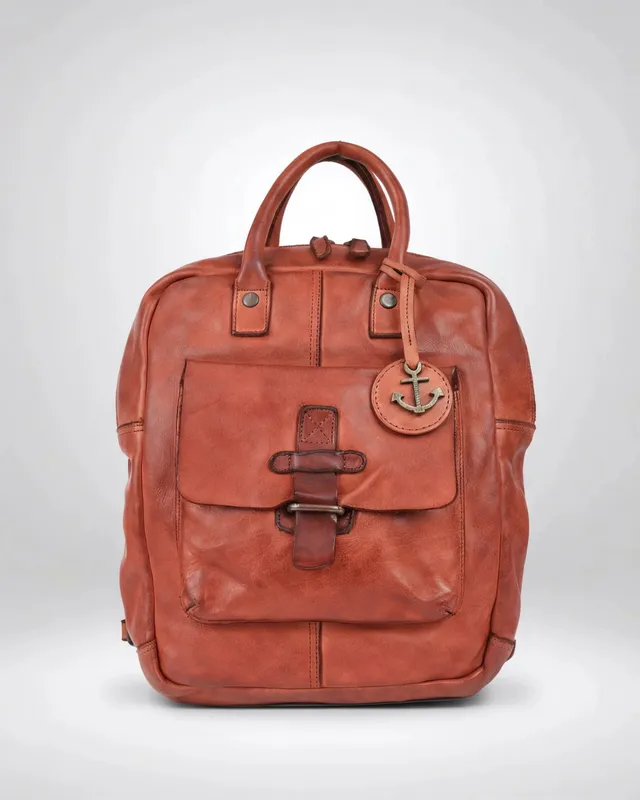 harbour-2nd-quinn-rucksack-cognac-leder-24x30x9 image 1