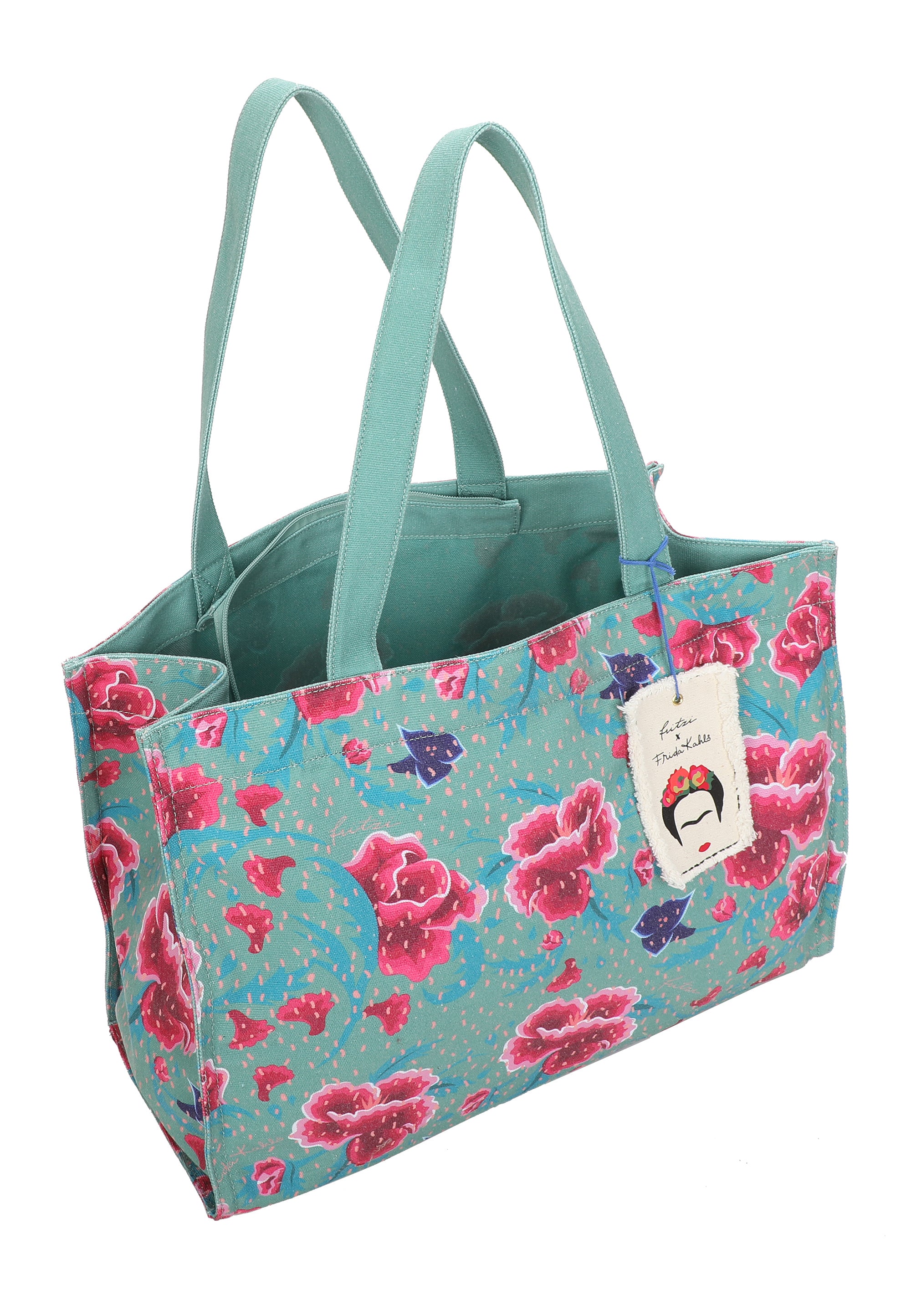 fritzi-easy01-limited-flower-shopper-canvas-frida-kahlo image 6