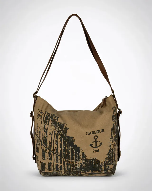 harbour-2nd-anchorlove-trave-rucksack-ash-canvas-leder image 1