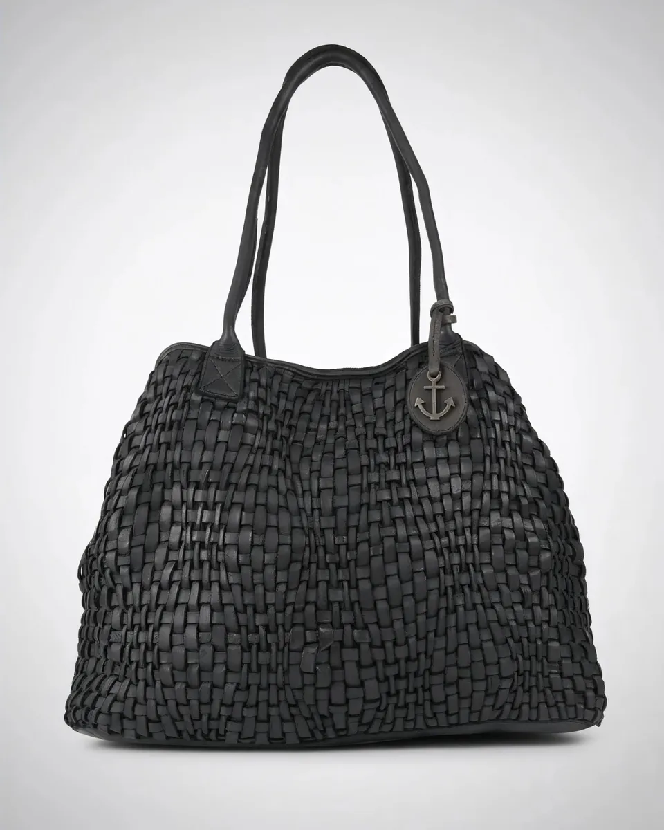 harbour-2nd-anchorlove-viva-shopper-leder-ash-geflochten image 1