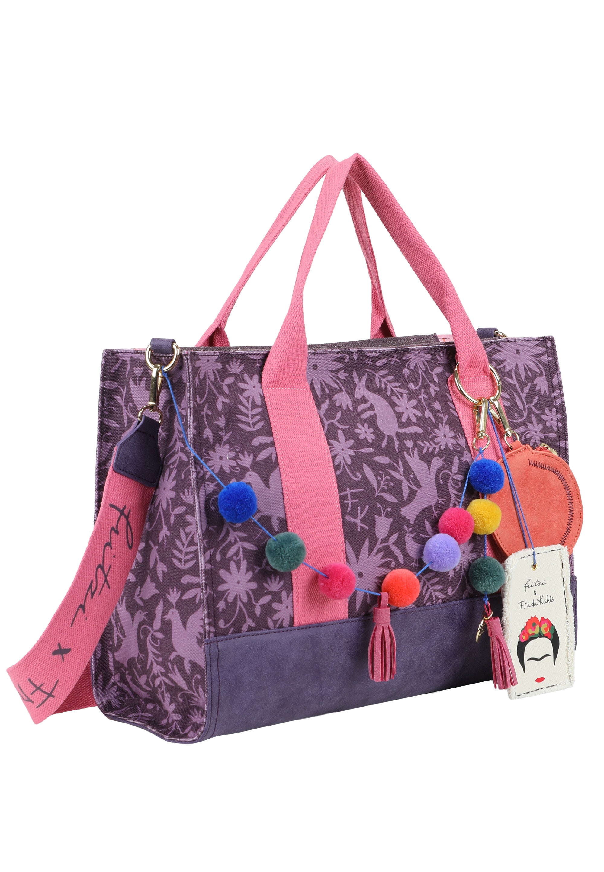 fritzi-aus-preu-en-canvas-tote-bag-frida-kahlo-nature-folk-print image 6