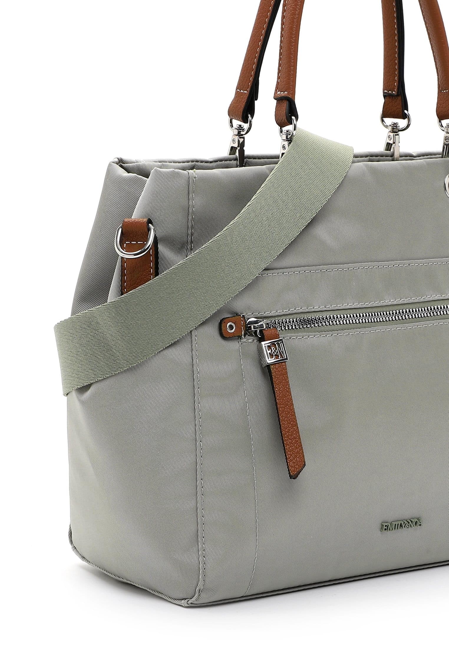 emily-noah-esther-65145-shopper-khaki-910-nylon-vegan image 8