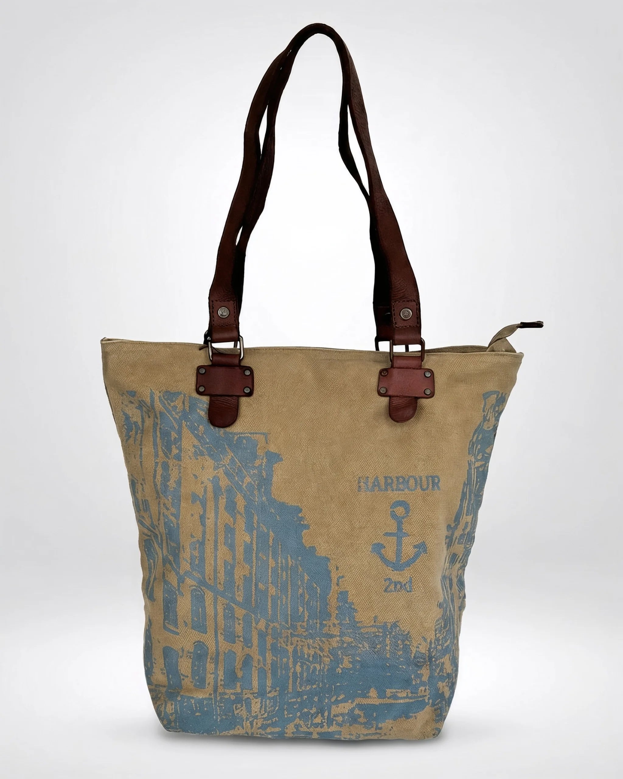 harbour-2nd-anchorlove-annen-shopper-denim-canvas-leder image 4