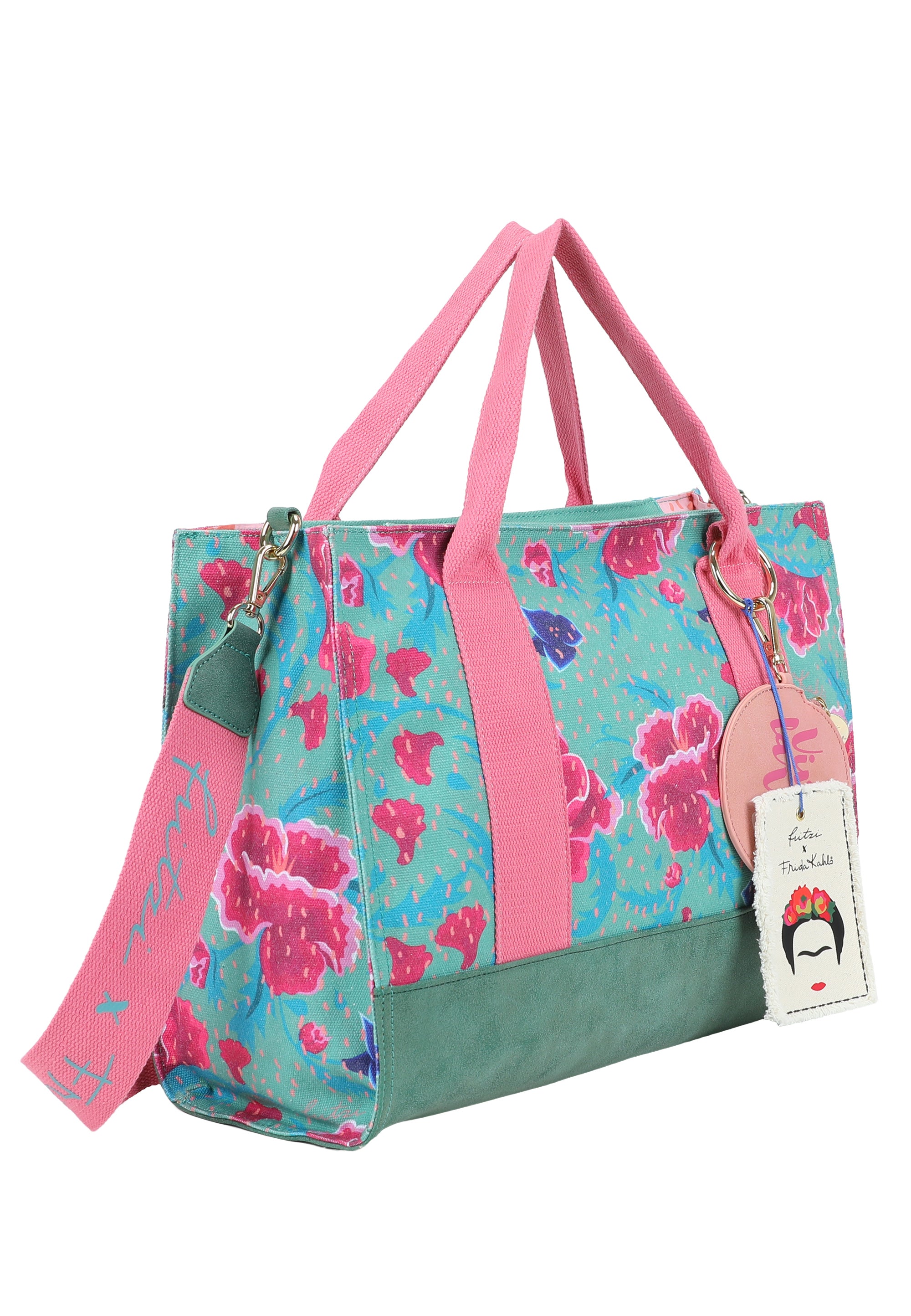 fritzi-aus-preu-en-canvas-tote-bag-flower-green-shopper-vegan image 7