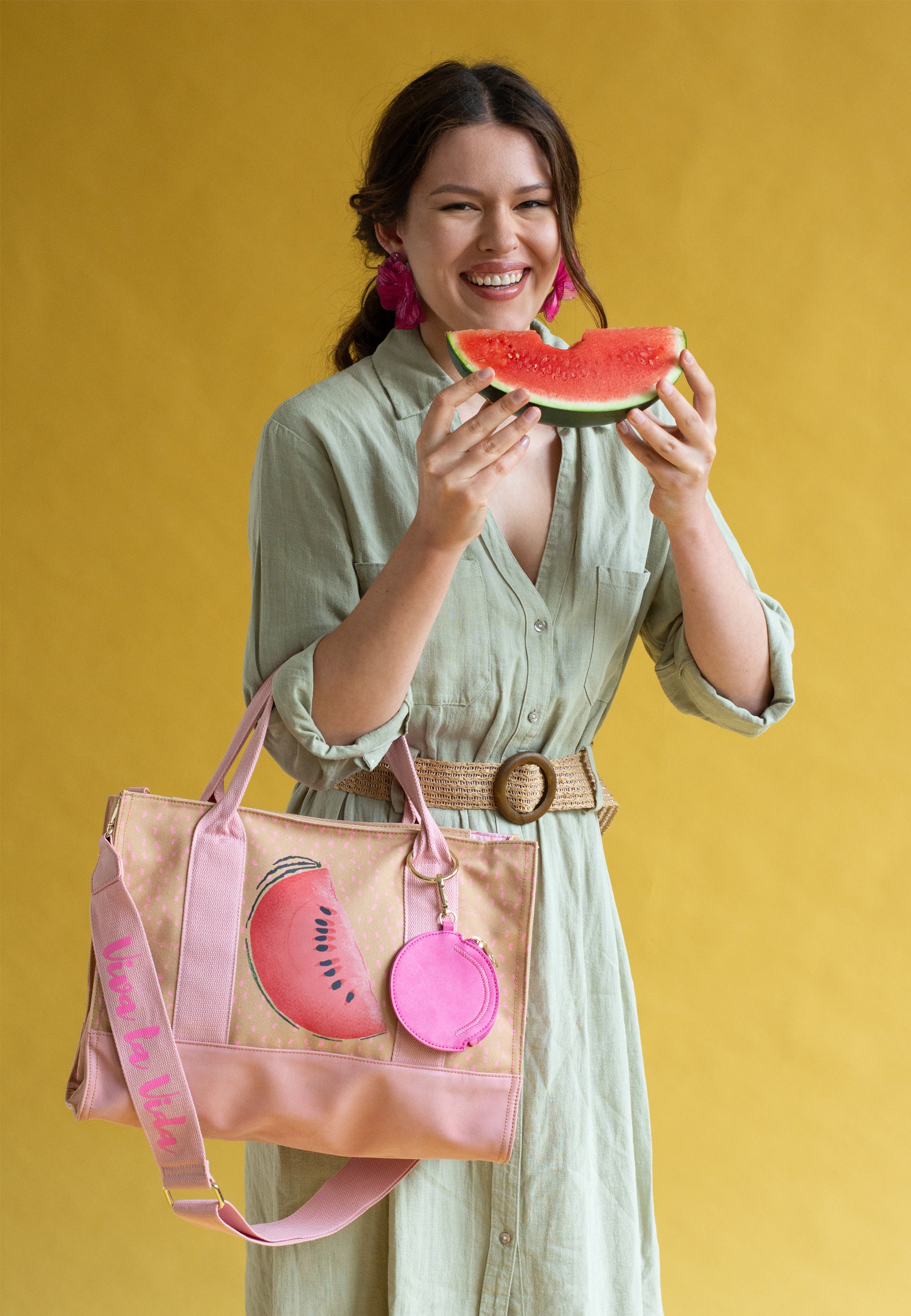 fritzi-canvas-tote-bag-frida-kahlo-limited-melon-tote image 5
