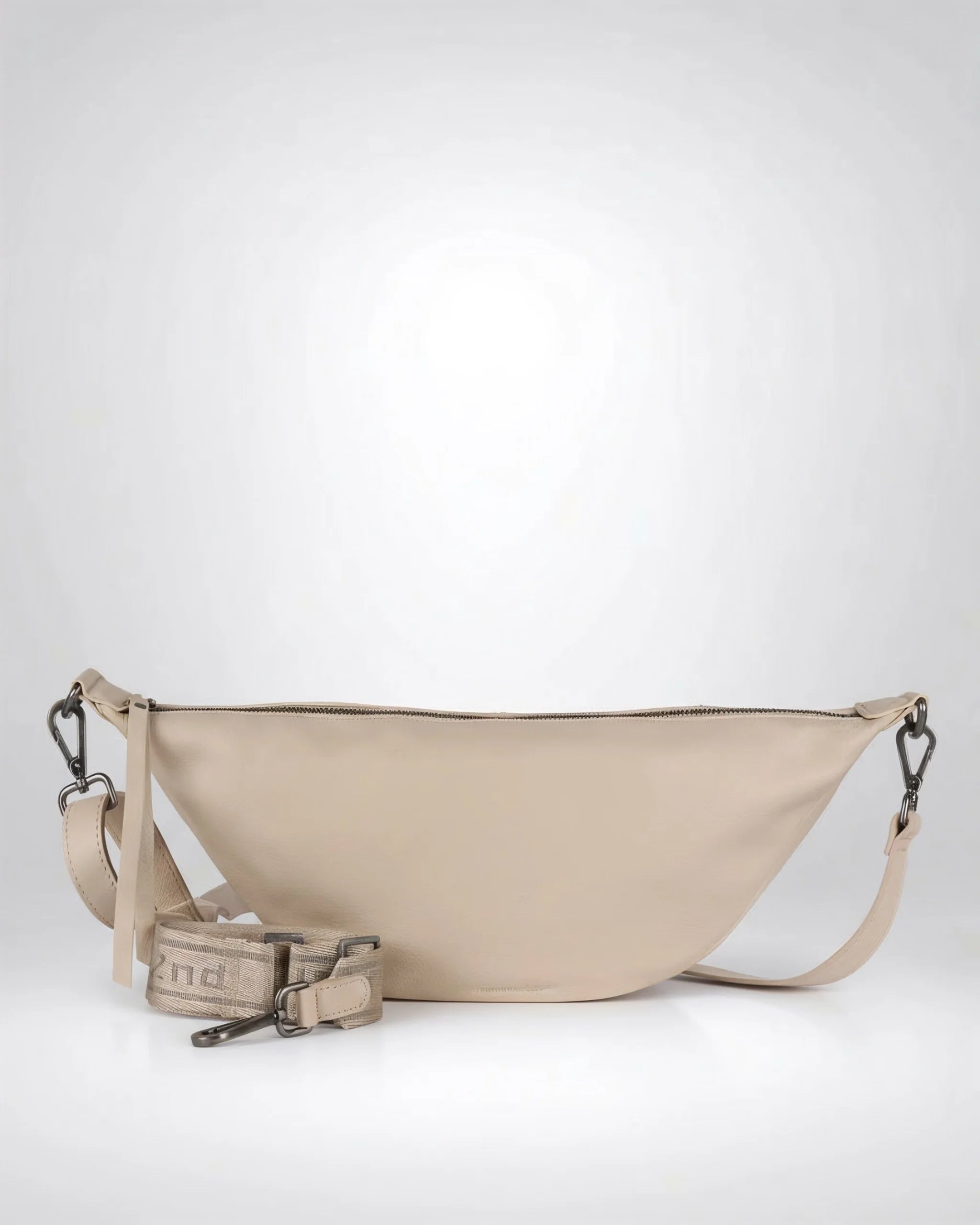 harbour-2nd-novalie-moonbag-cream-leder-umh-ngetasche image 1