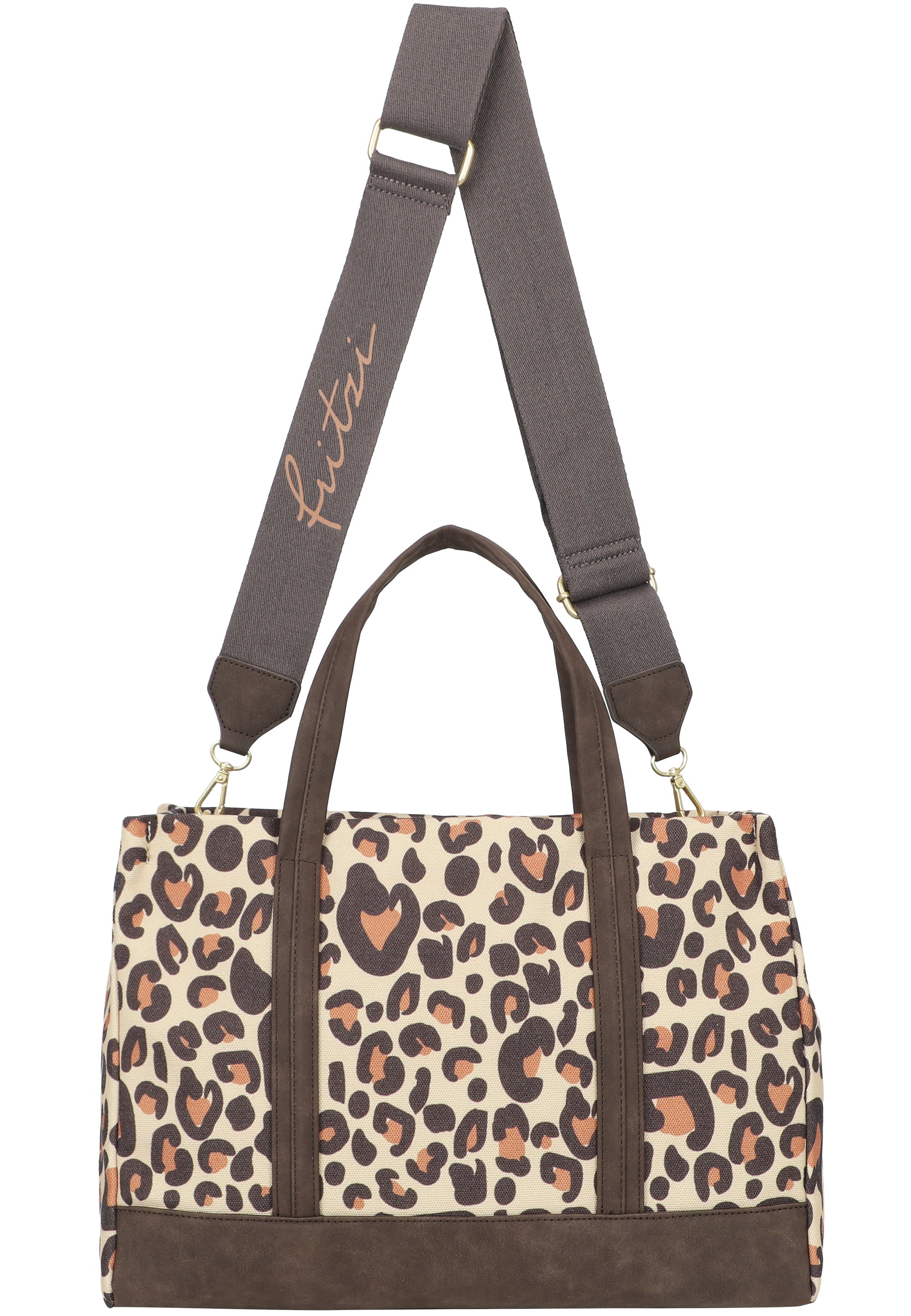 fritzi-aus-preu-en-easy-tote-limited-leo-camel-canvas-shopper image 3