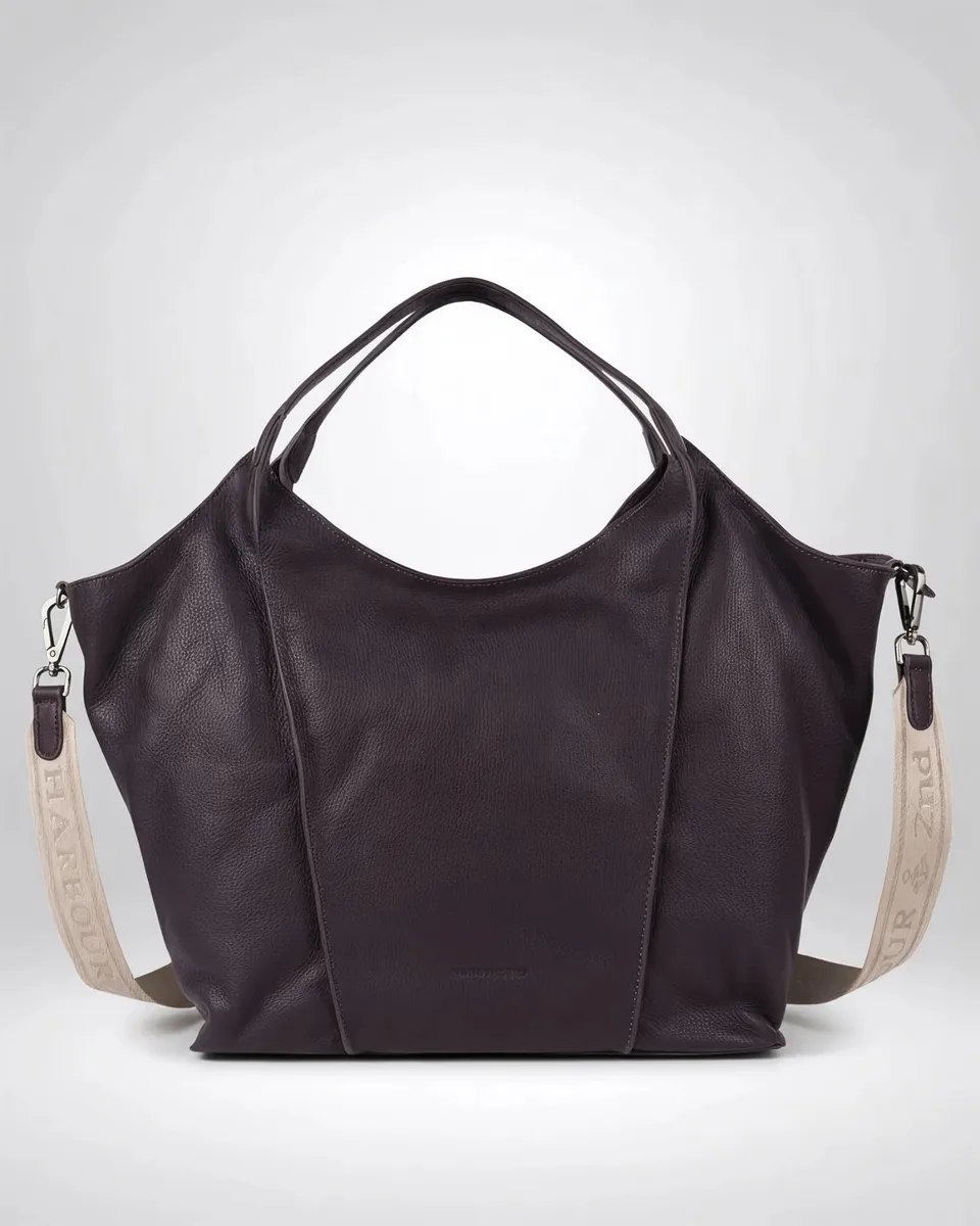 harbour-2nd-manon-shopper-purple-chromfreies-leder-laptopfach image 1
