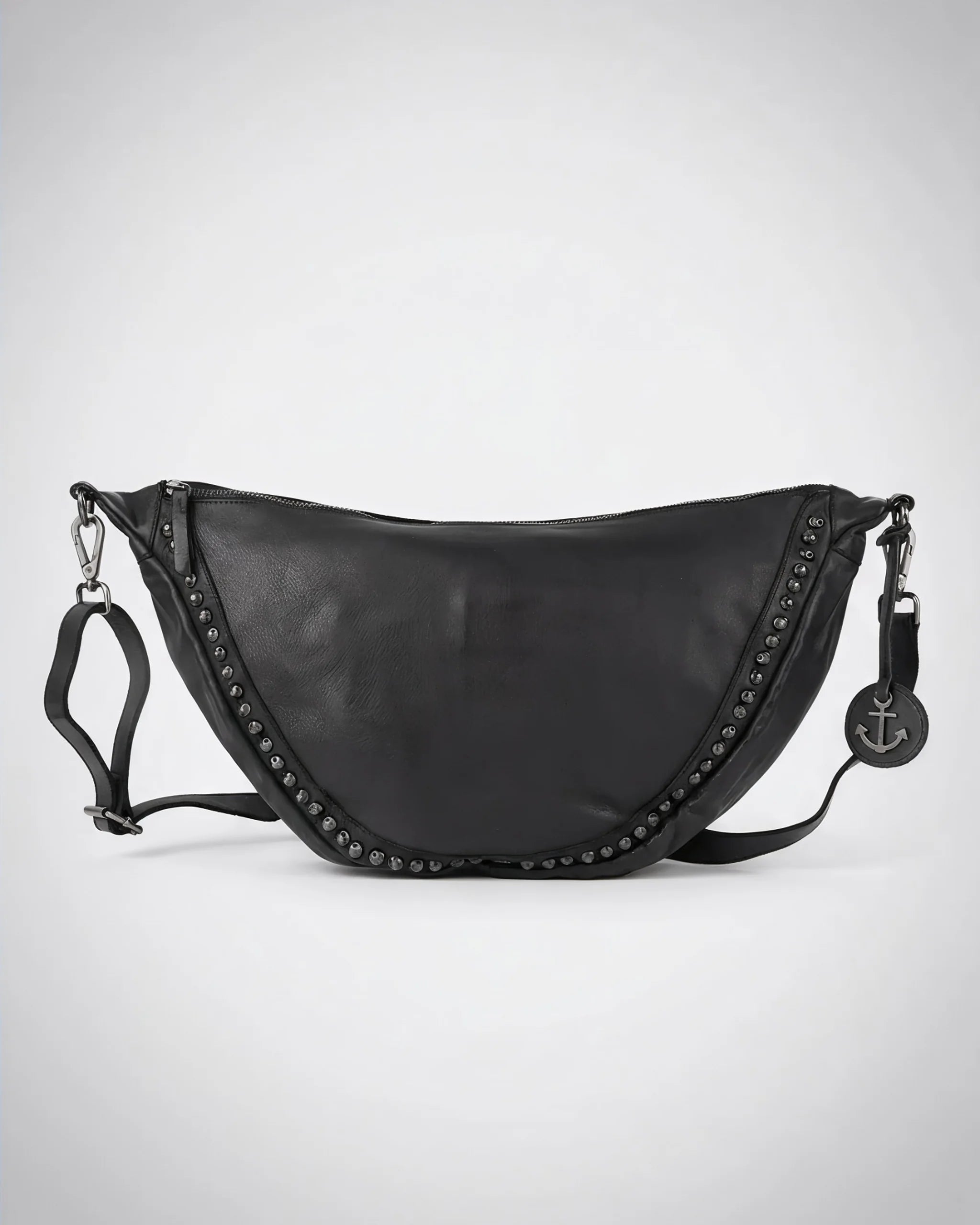 harbour-2nd-anchorlove-junis-moonbag-leder-ash-mit-nieten image 1
