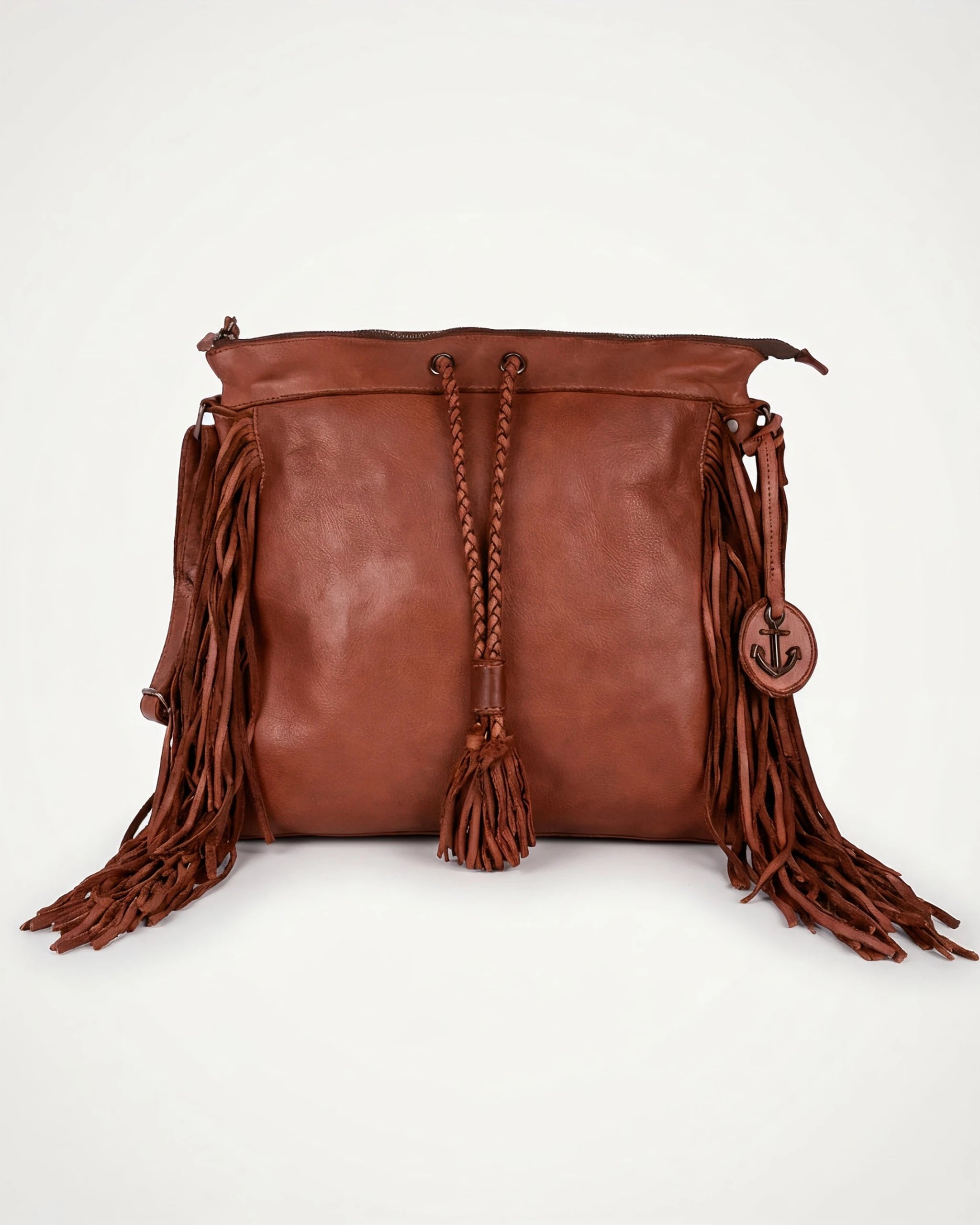 harbour-2nd-anchorlove-vivien-handtasche-cognac-rindleder image 1