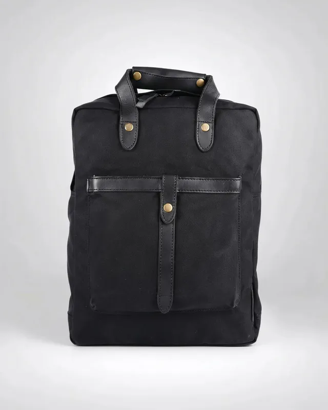 harbour-2nd-citycanvas-joris-rucksack-black-black-canvas image 1