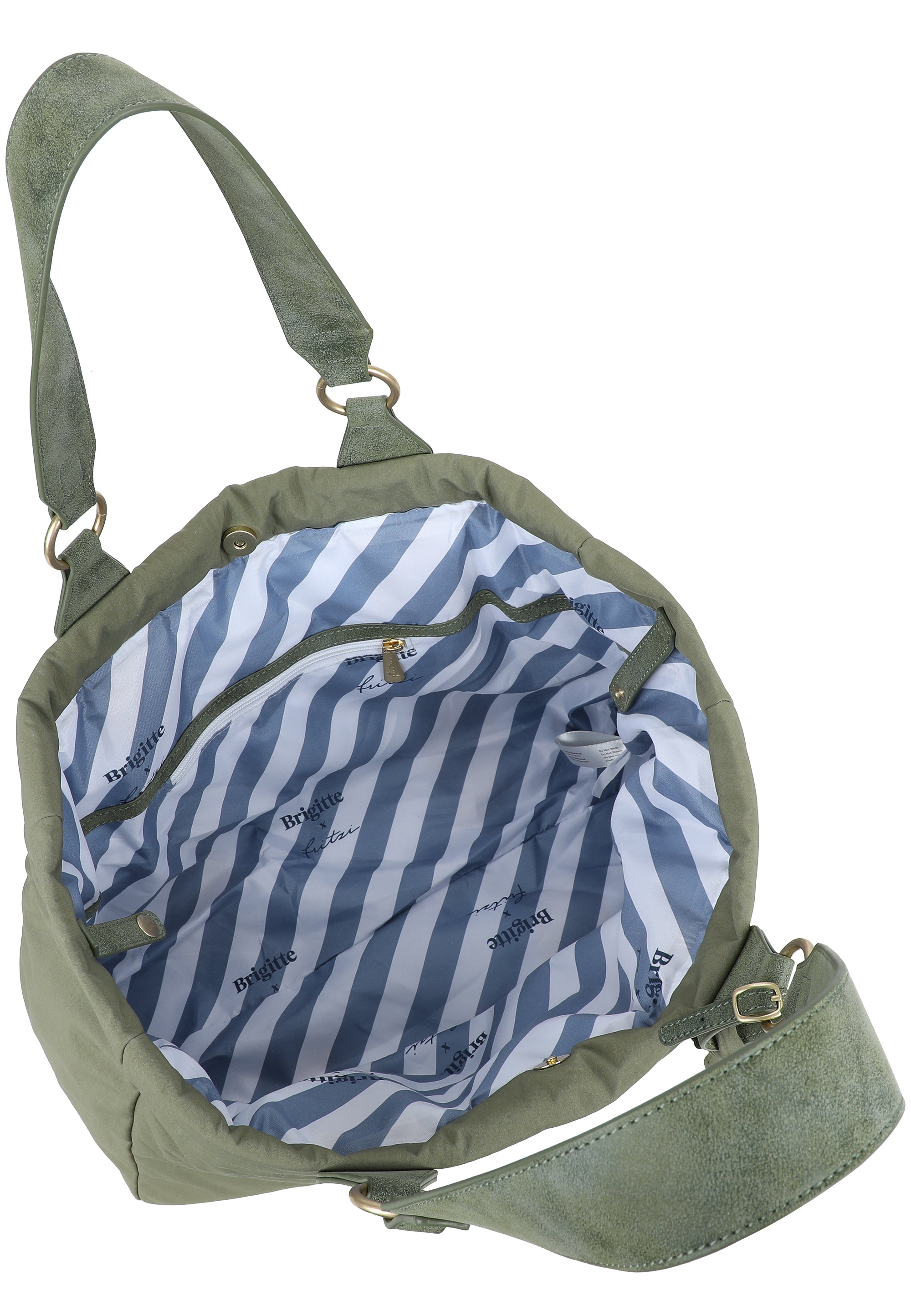 fritzi-x-brigitte-izzy-medium-limited-chain-shopper-nylon-green image 5