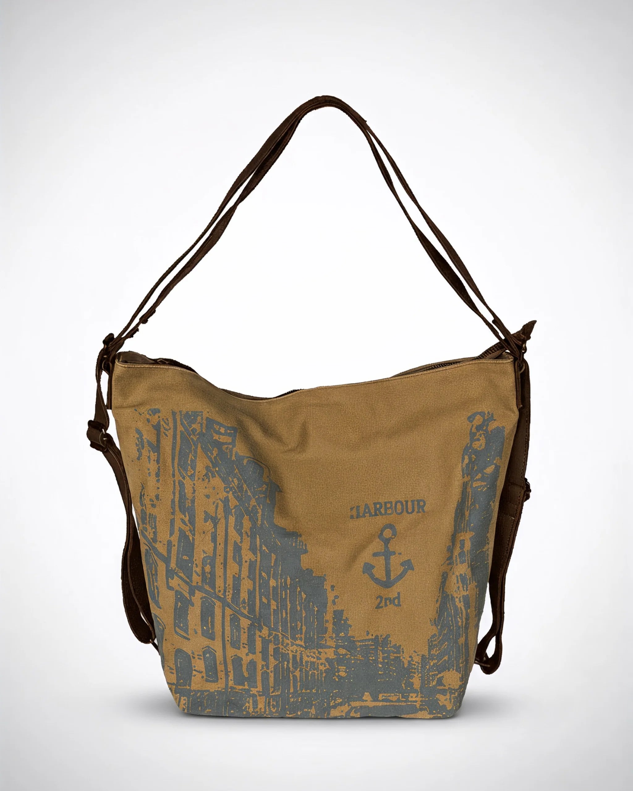 harbour-2nd-anchorlove-trave-rucksack-ash-canvas-leder image 2