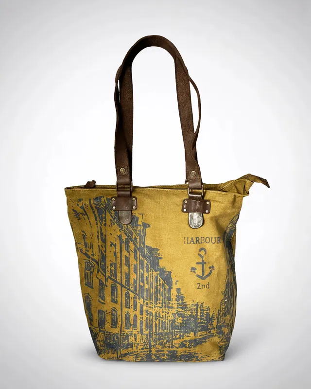 harbour-2nd-pauli-shopper-ash-canvas-leder image 1