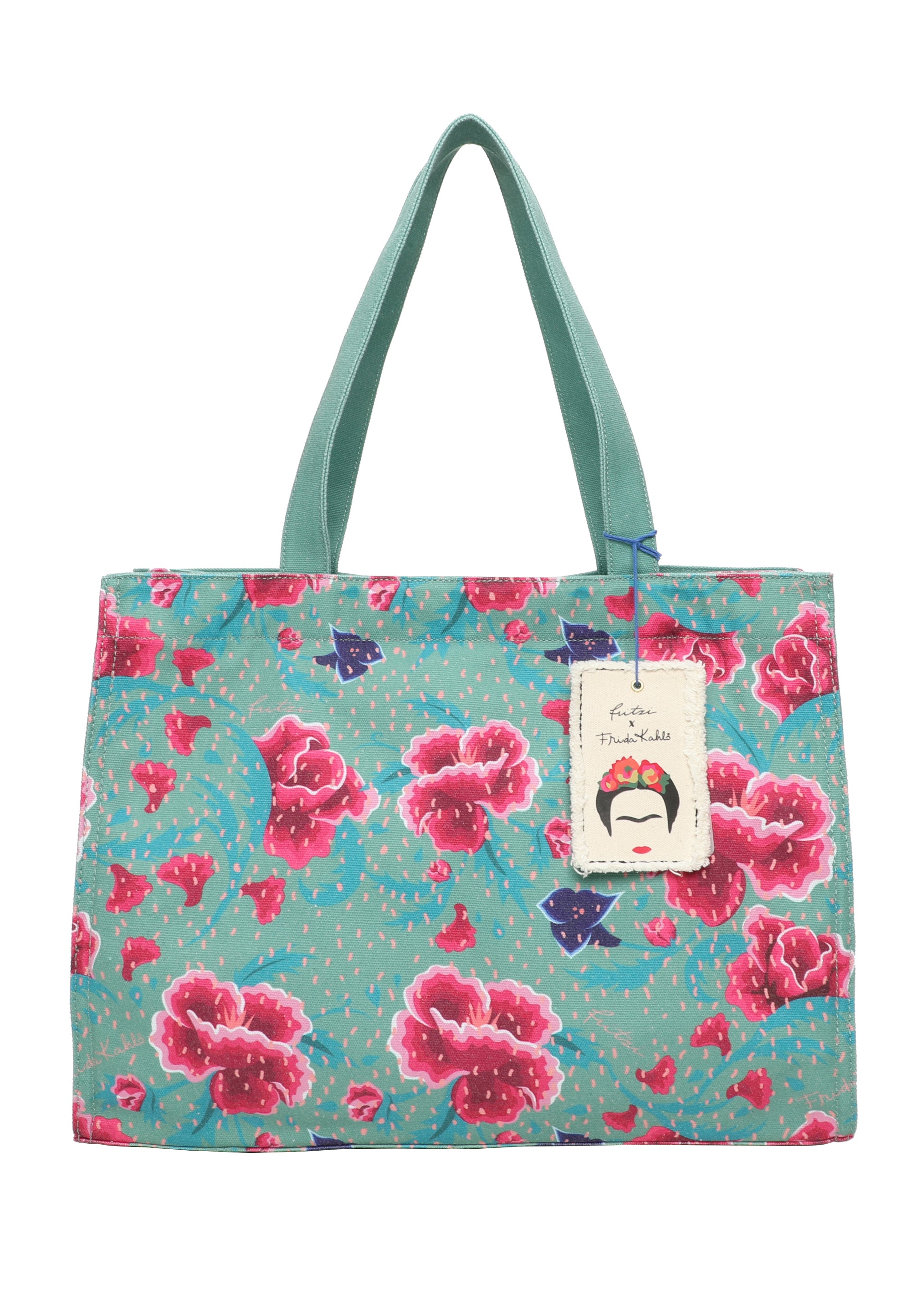 fritzi-easy01-limited-flower-shopper-canvas-frida-kahlo image 2