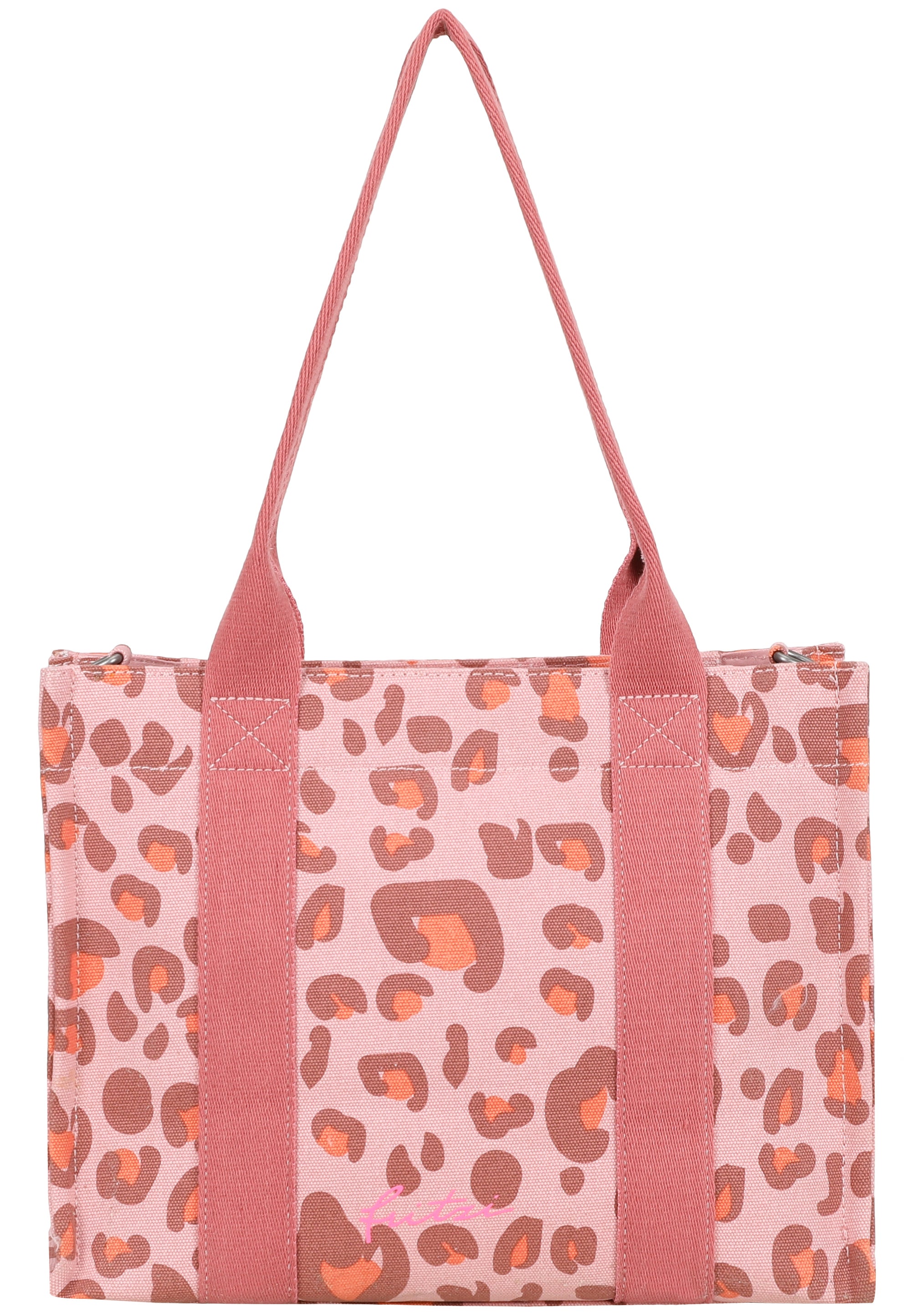 fritzi-aus-preu-en-tote-bag-medium-shopper-leo-brick-canvas image 2