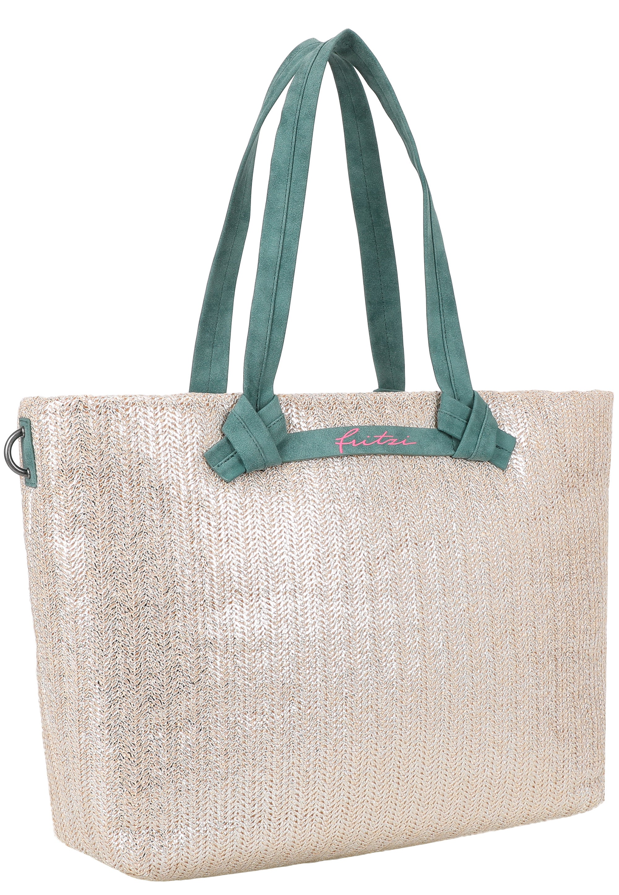 fritzi-aus-preu-en-cloud-shopper-big-painted-straw-silver-jade image 6