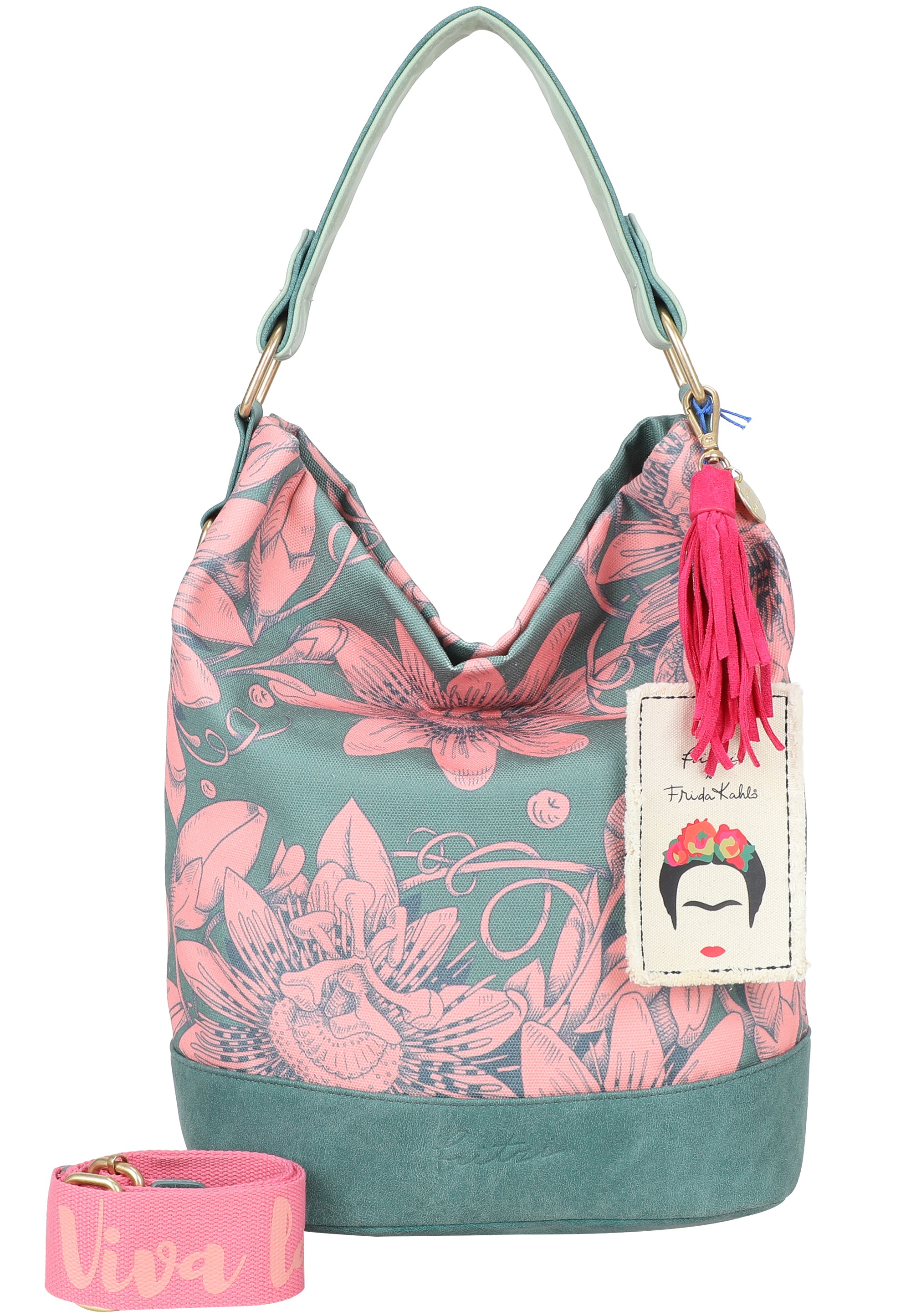 fritzi-aus-preu-en-izzy-bloom-frida-kahlo-shopper-green image 2