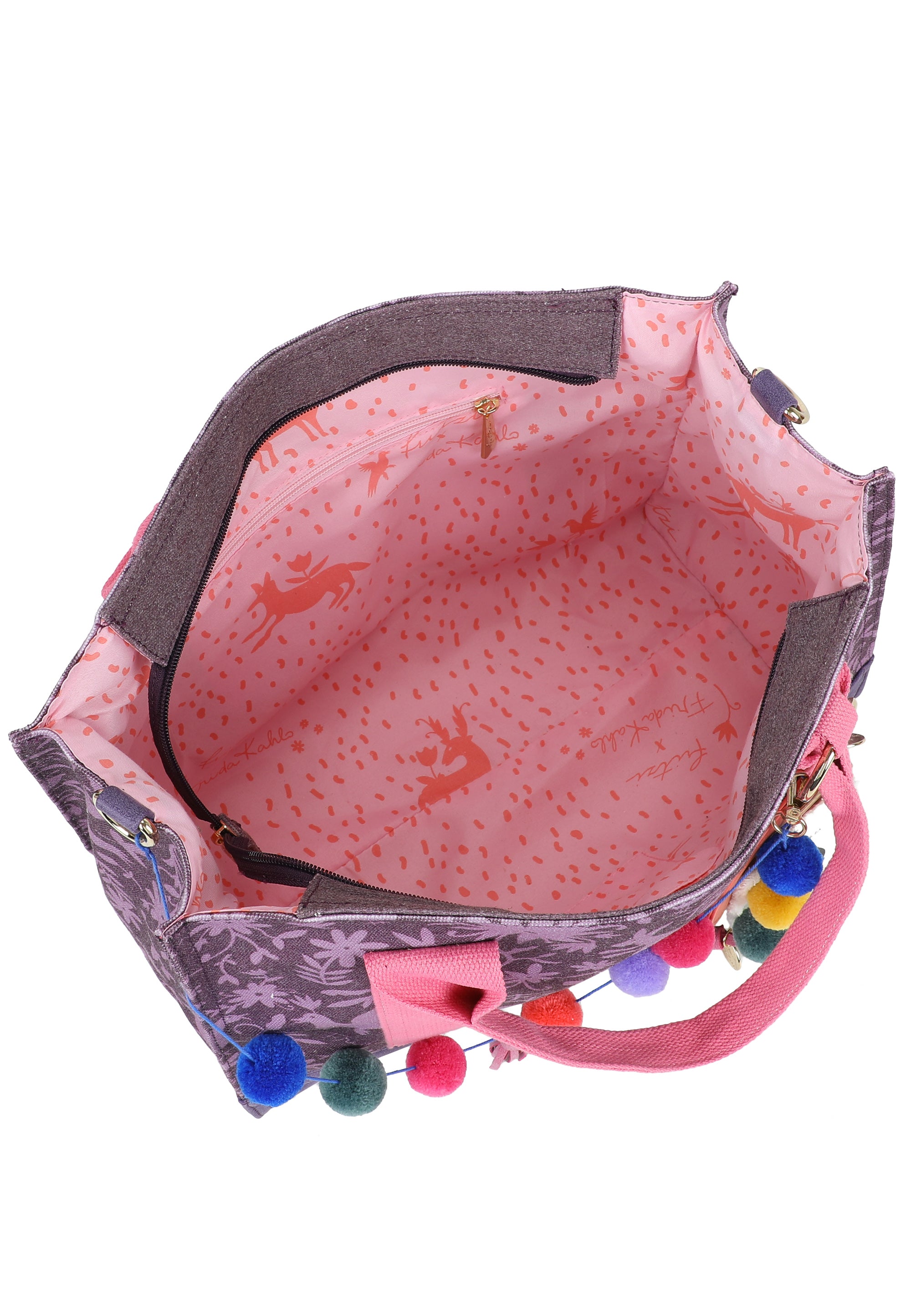 fritzi-aus-preu-en-canvas-tote-bag-frida-kahlo-nature-folk-print image 5