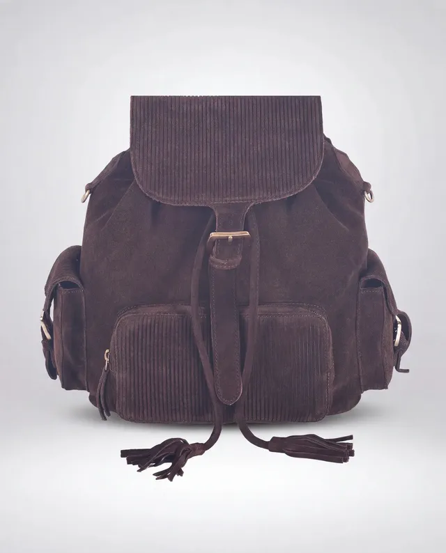 harbour-2nd-anchorlove-zaltana-rucksack-braun-veloursleder image 1