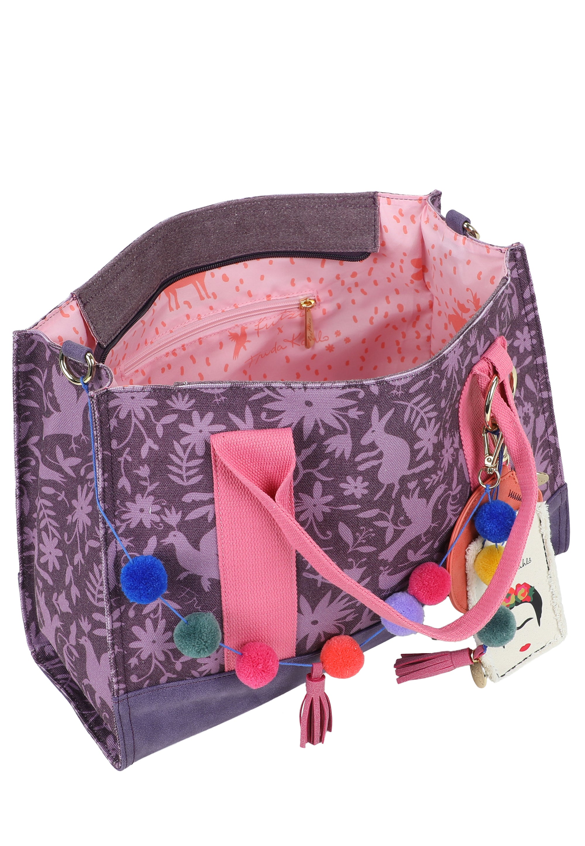 fritzi-aus-preu-en-canvas-tote-bag-frida-kahlo-nature-folk-print image 8