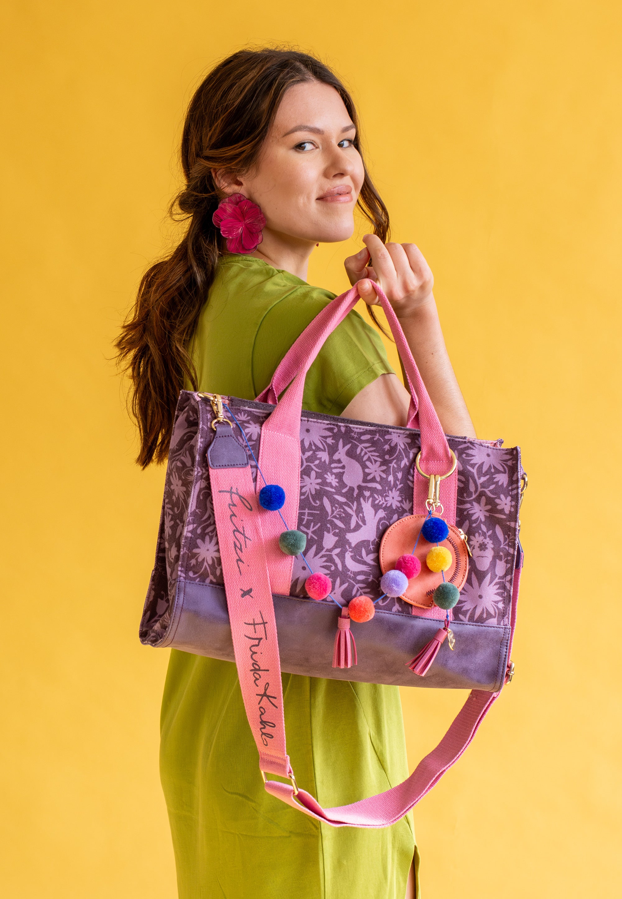 fritzi-aus-preu-en-canvas-tote-bag-frida-kahlo-nature-folk-print image 4
