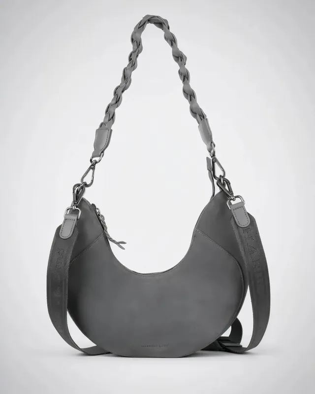 harbour-2nd-anchorlove-melina-moonbag-veloursleder-dolphin image 1