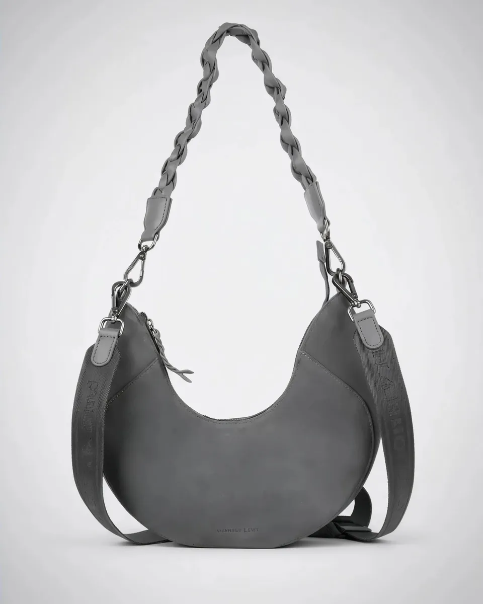 harbour-2nd-anchorlove-melina-moonbag-veloursleder-dolphin image 1