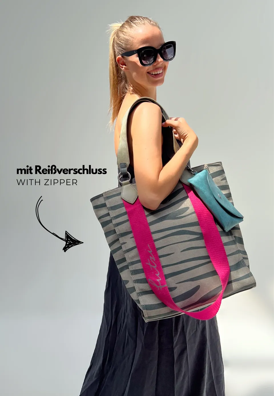 fritzi-aus-preu-en-izzy-izzy02-shopper-zebra-wild-a4-vegan image 1