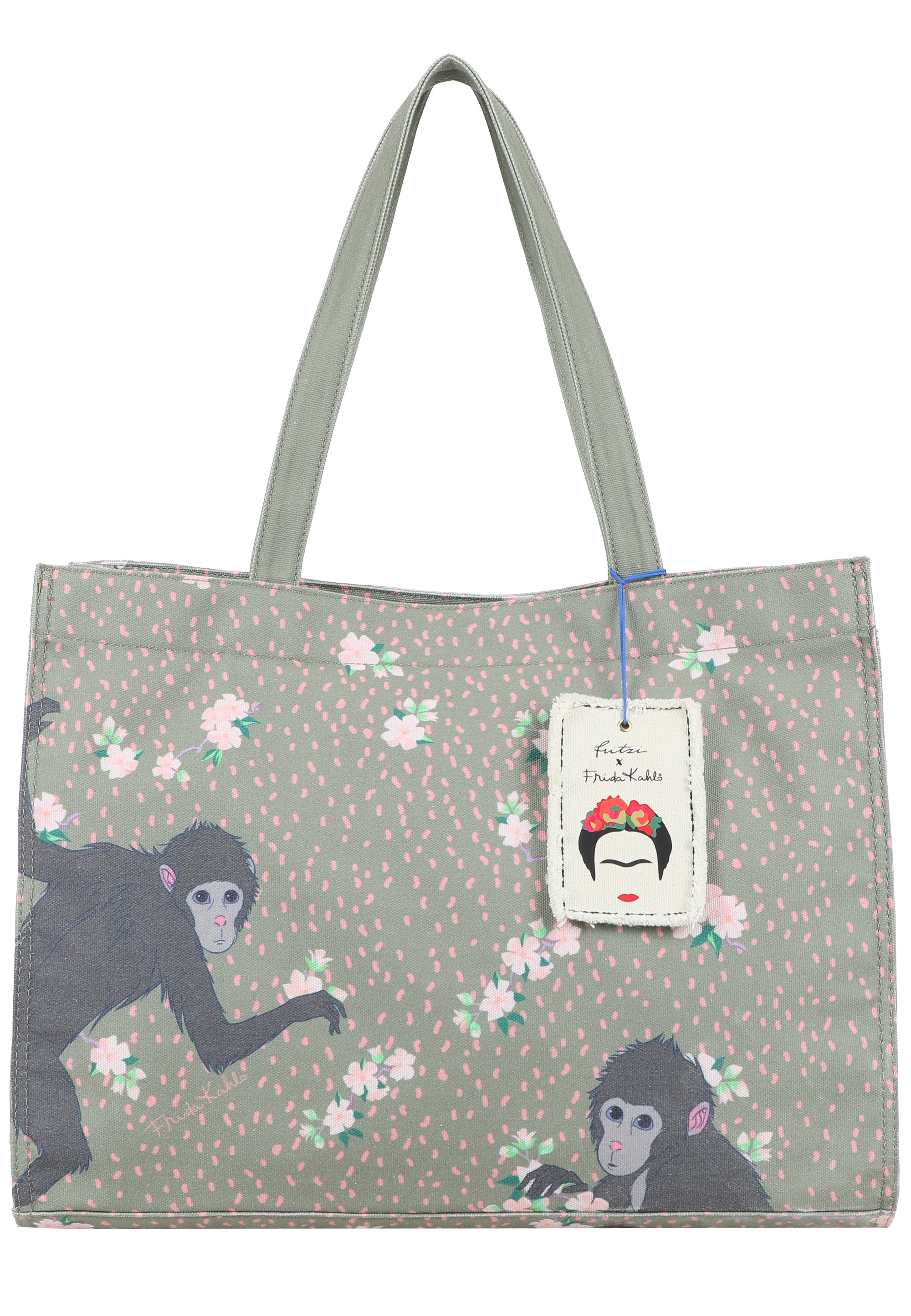 fritzi-x-frida-kahlo-easy01-limited-jungle-tote-canvas image 2
