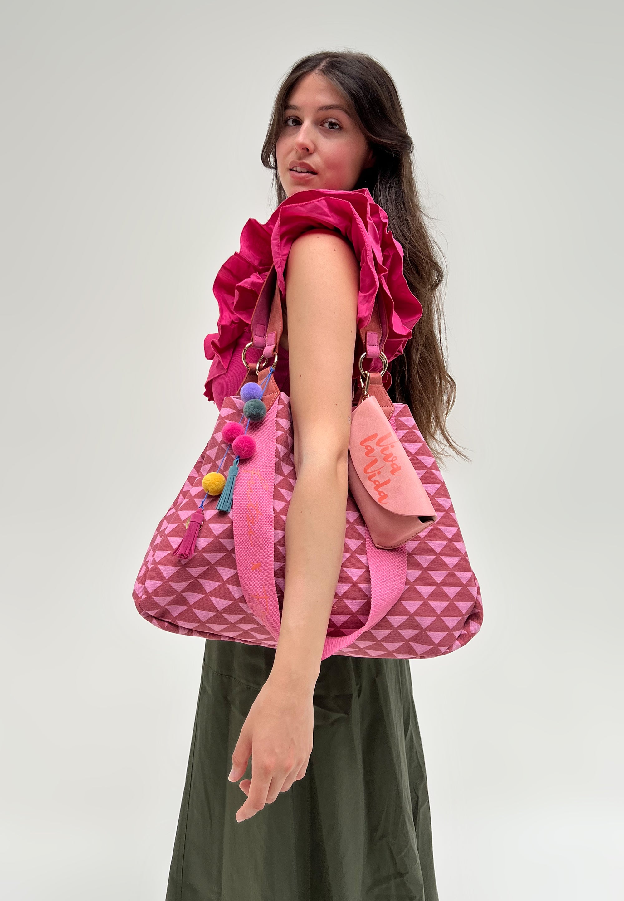 fritzi-x-frida-kahlo-izzy-medium-tasche-geo-canvas-limitiert image 1