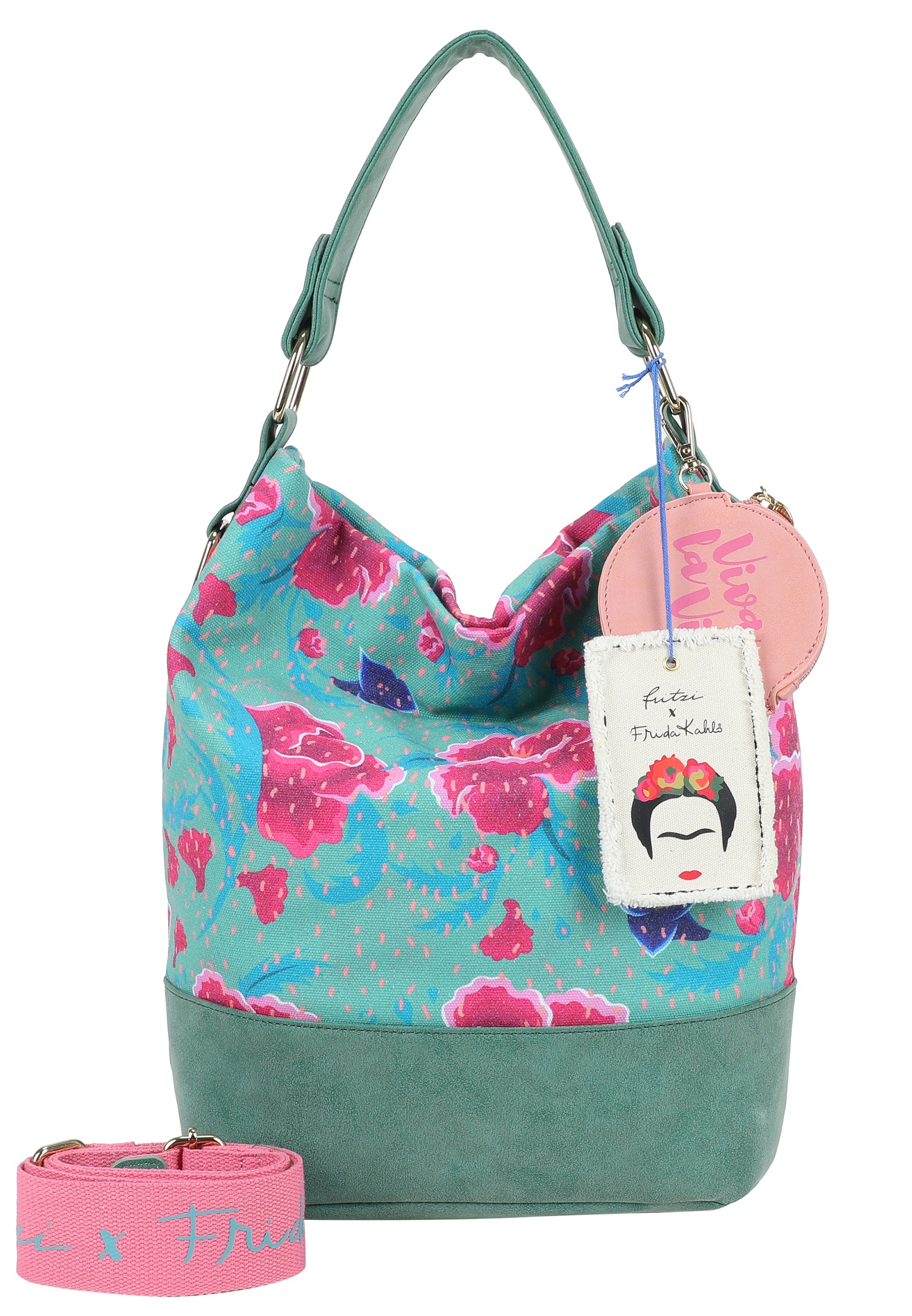 fritzi-aus-preu-en-izzy07-limited-flower-green-canvas-tasche image 2