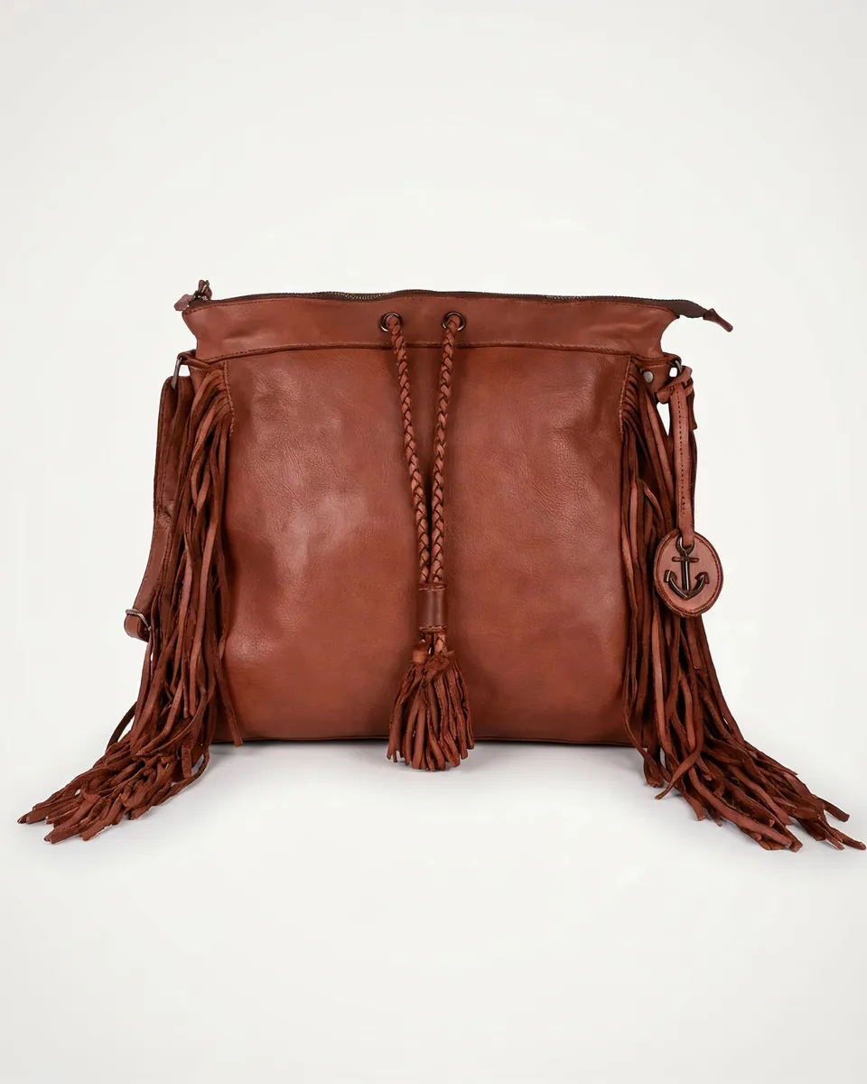 harbour-2nd-anchorlove-vivien-handtasche-cognac-rindleder image 1