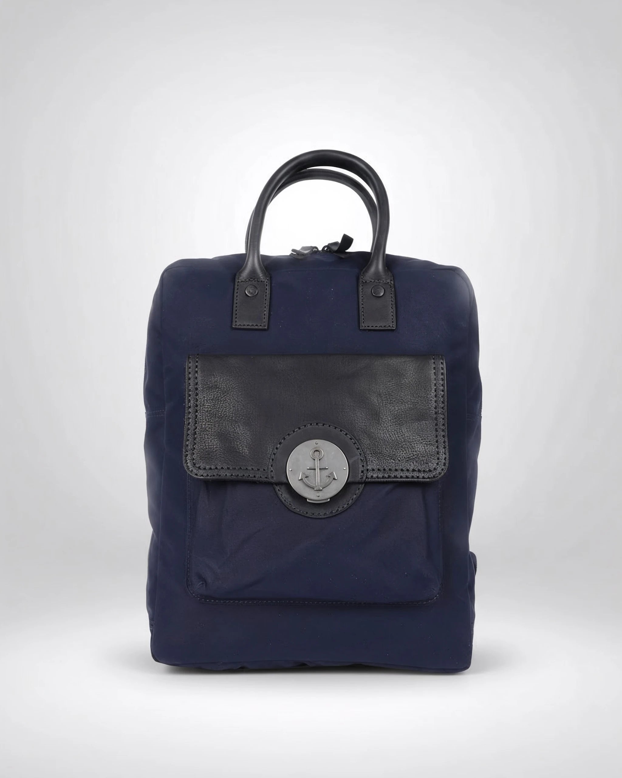 harbour-2nd-kornelia-rucksack-navy-canvas-leder image 1