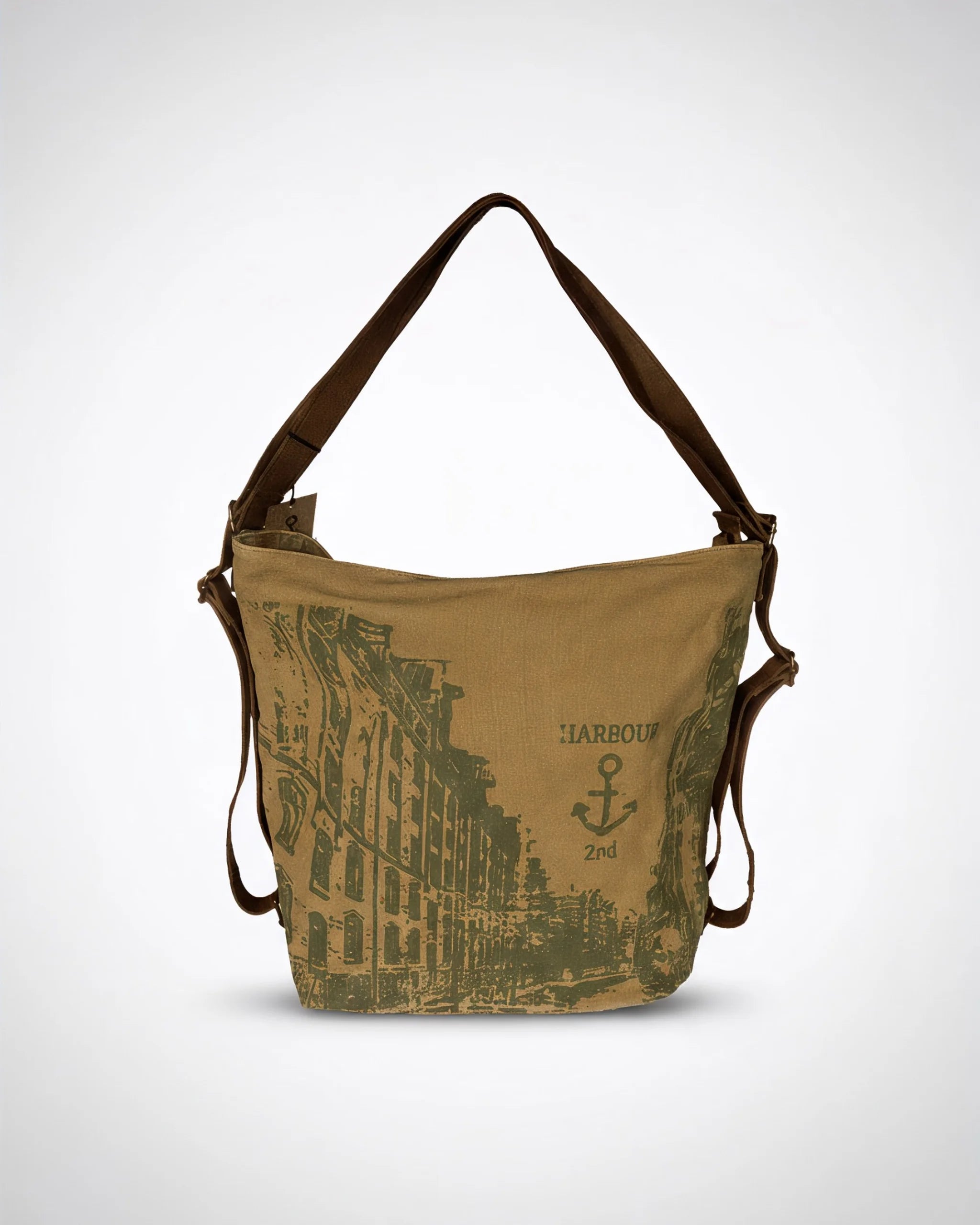 harbour-2nd-anchorlove-trave-rucksack-ash-canvas-leder image 3