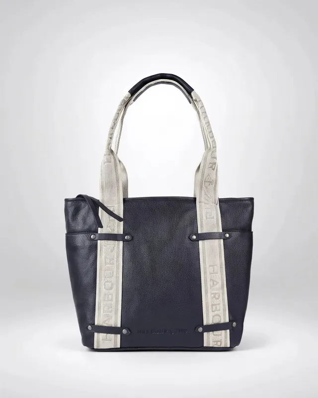 harbour-2nd-anchorlove-gina-shopper-navy-leder image 1