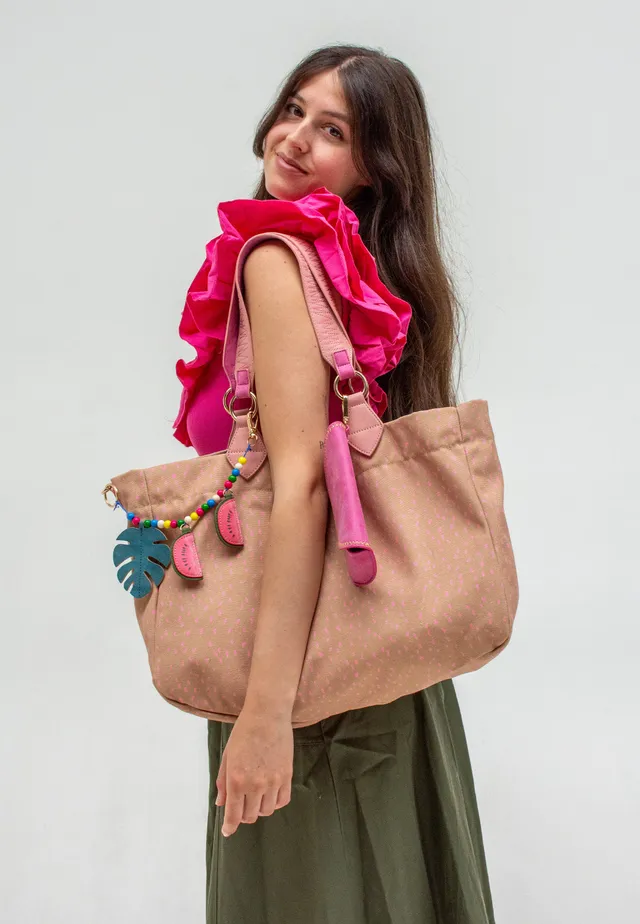 fritzi-x-frida-kahlo-izzy-medium-limited-melon-shopper image 1