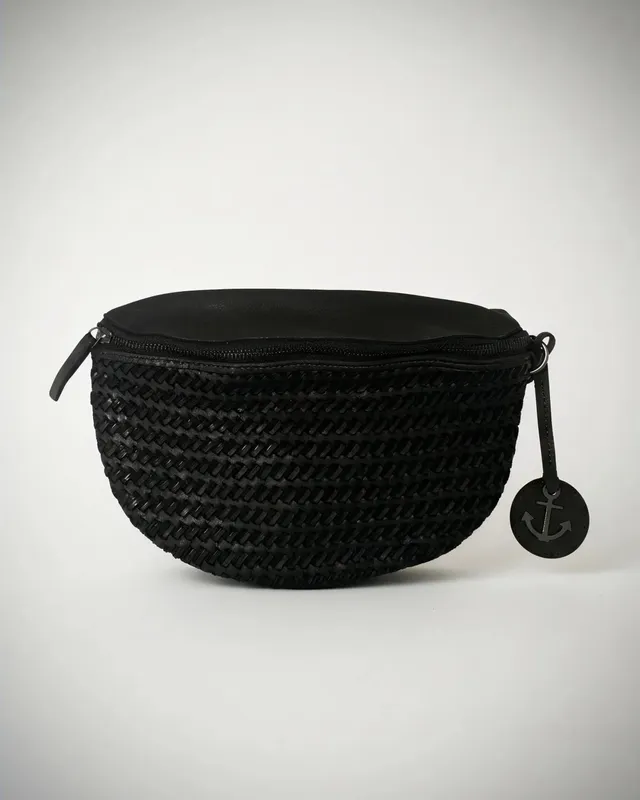 harbour-2nd-anchorlove-jessica-geflochtene-bauchtasche-leder-braun image 1